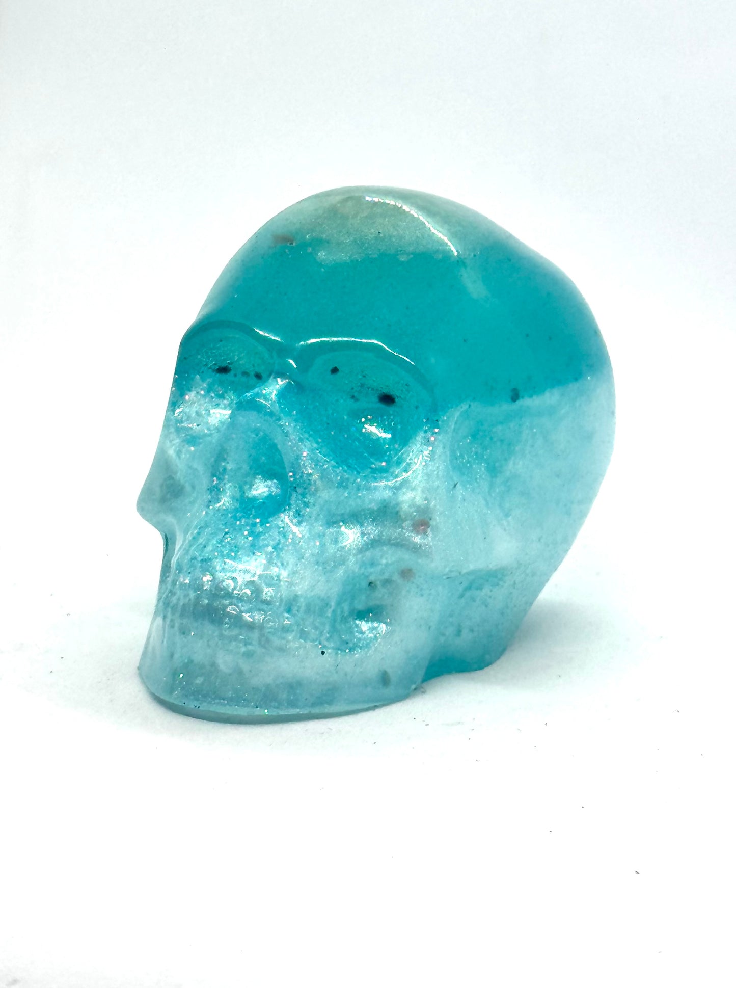 Blue Screen of Death Skull – Icy Blue Resin Chaos (FDSS Style)