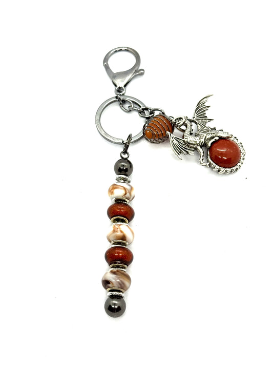 FDSS “Guardian of the Chaos Orb” Dragon Beaded Keychain