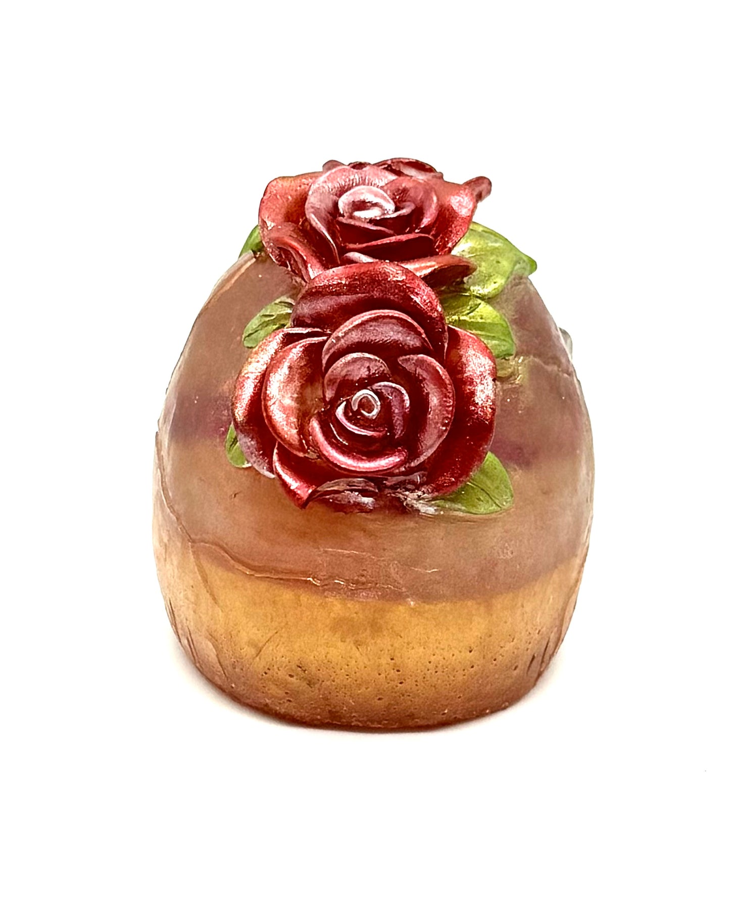 “Deadly Bloom” Rose Crown Skull — Handmade Resin Gothic Decor | Romantic Horror Skull | FDSS One-of-a-Kind Art