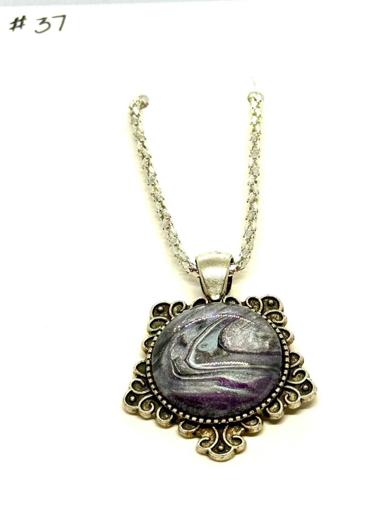 #37 Lunar Static Medallion Necklace