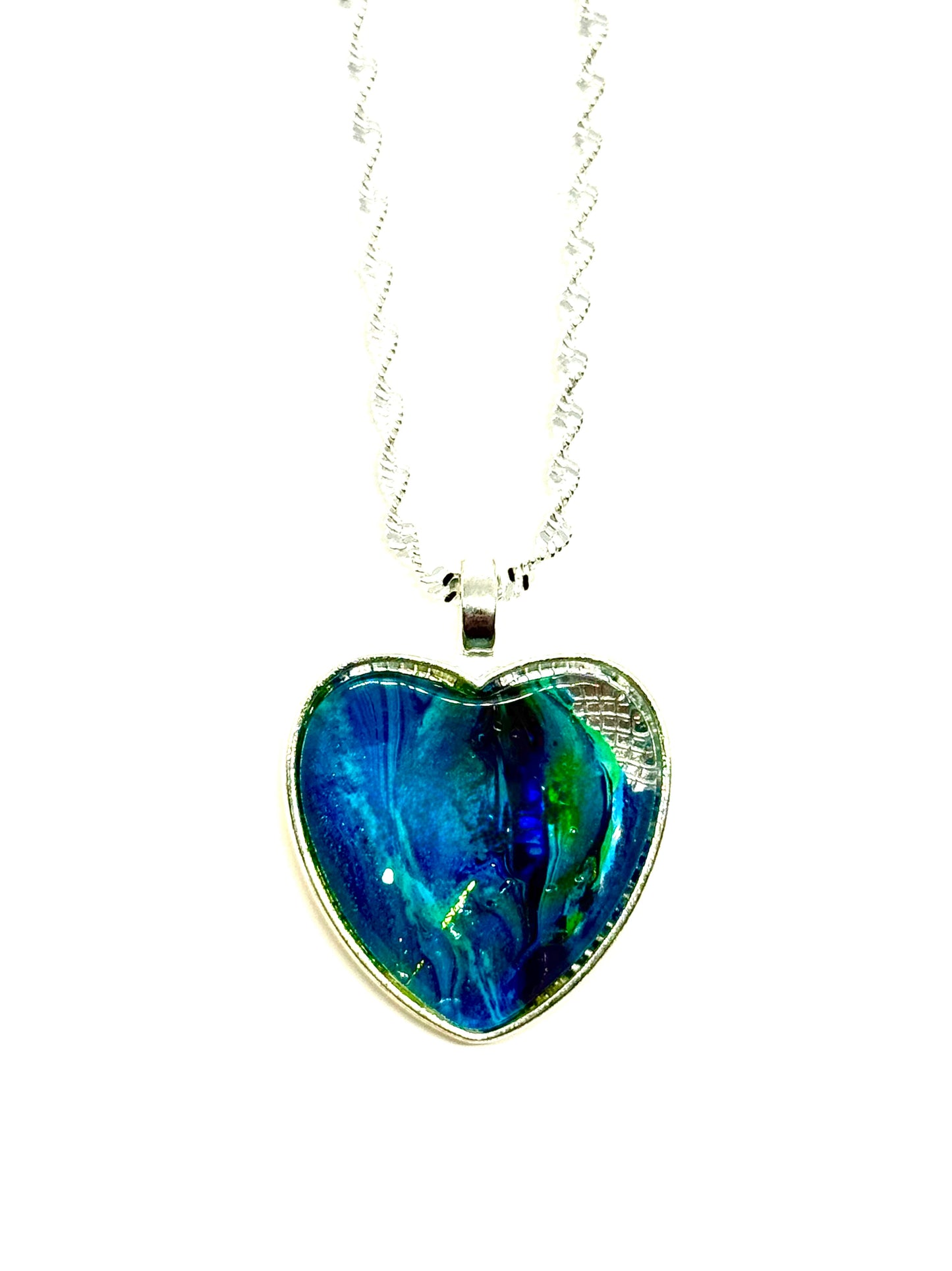 #28 Moody Ocean Heart Necklace – Emotionally Available (Sometimes)