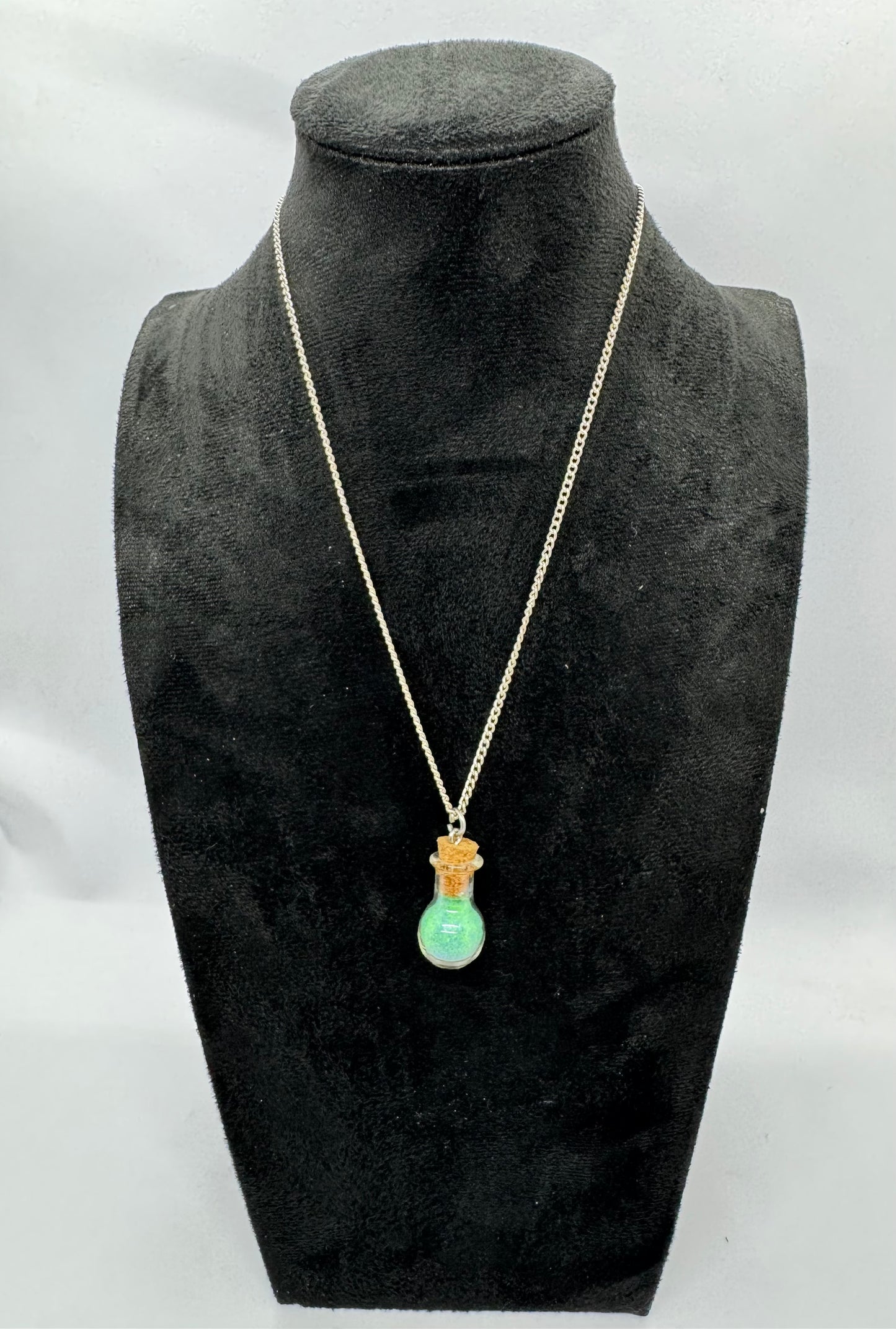 #4G “Healing Era Potion Bottle Necklace – Calm, Collected, Slightly Unstable”