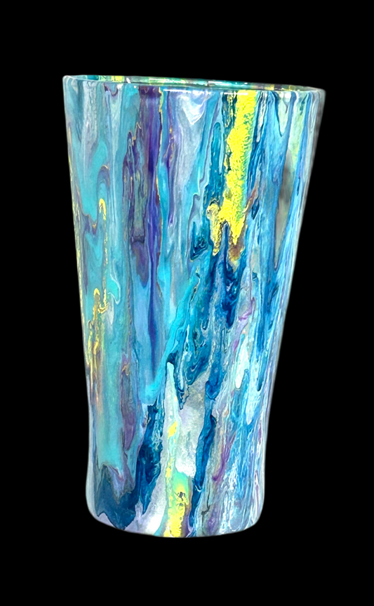 #1 Glossy Sip Situation — Paint Pour Drinking Glass