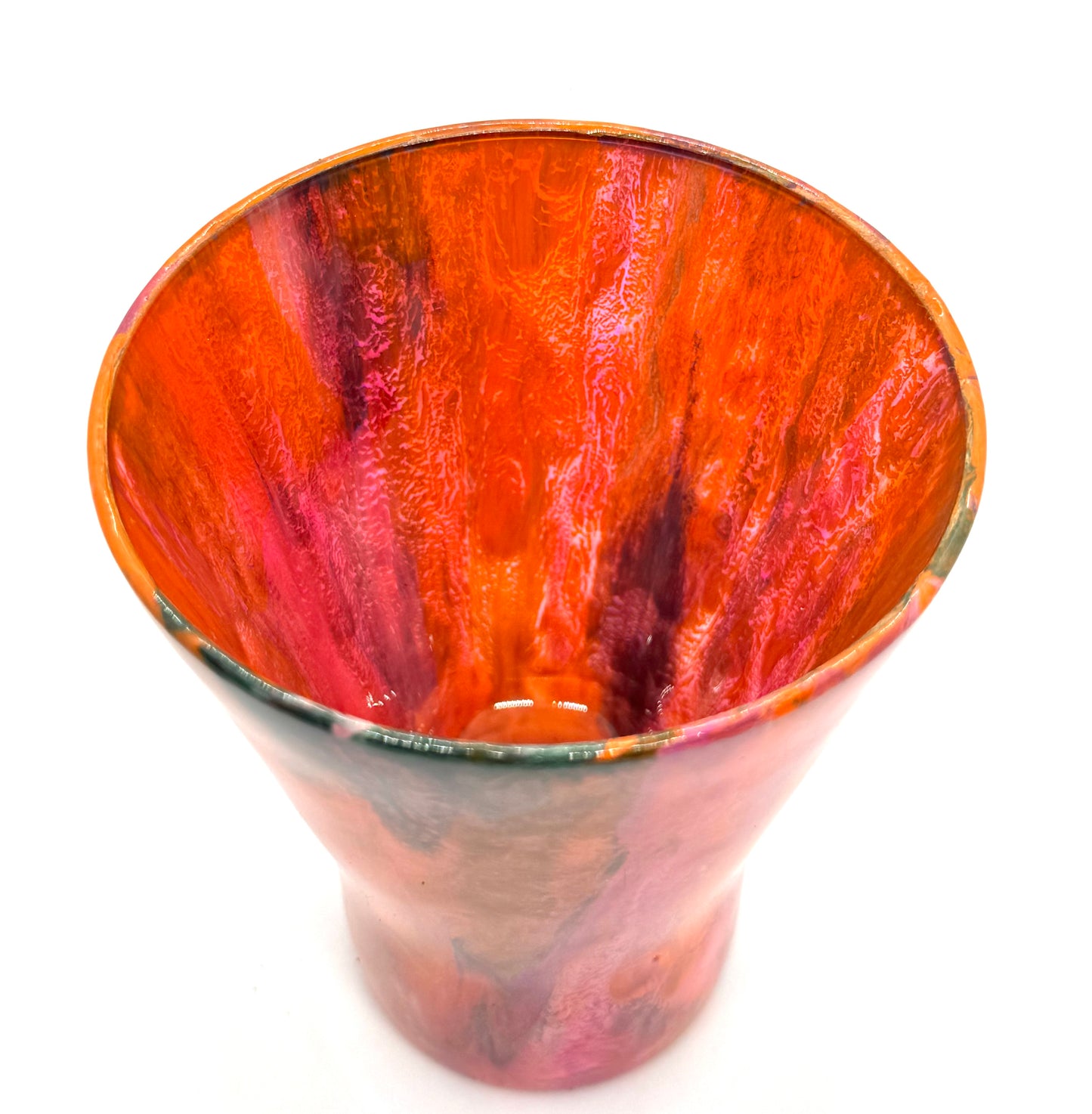 Molten Sunset Resin Drinking Glass