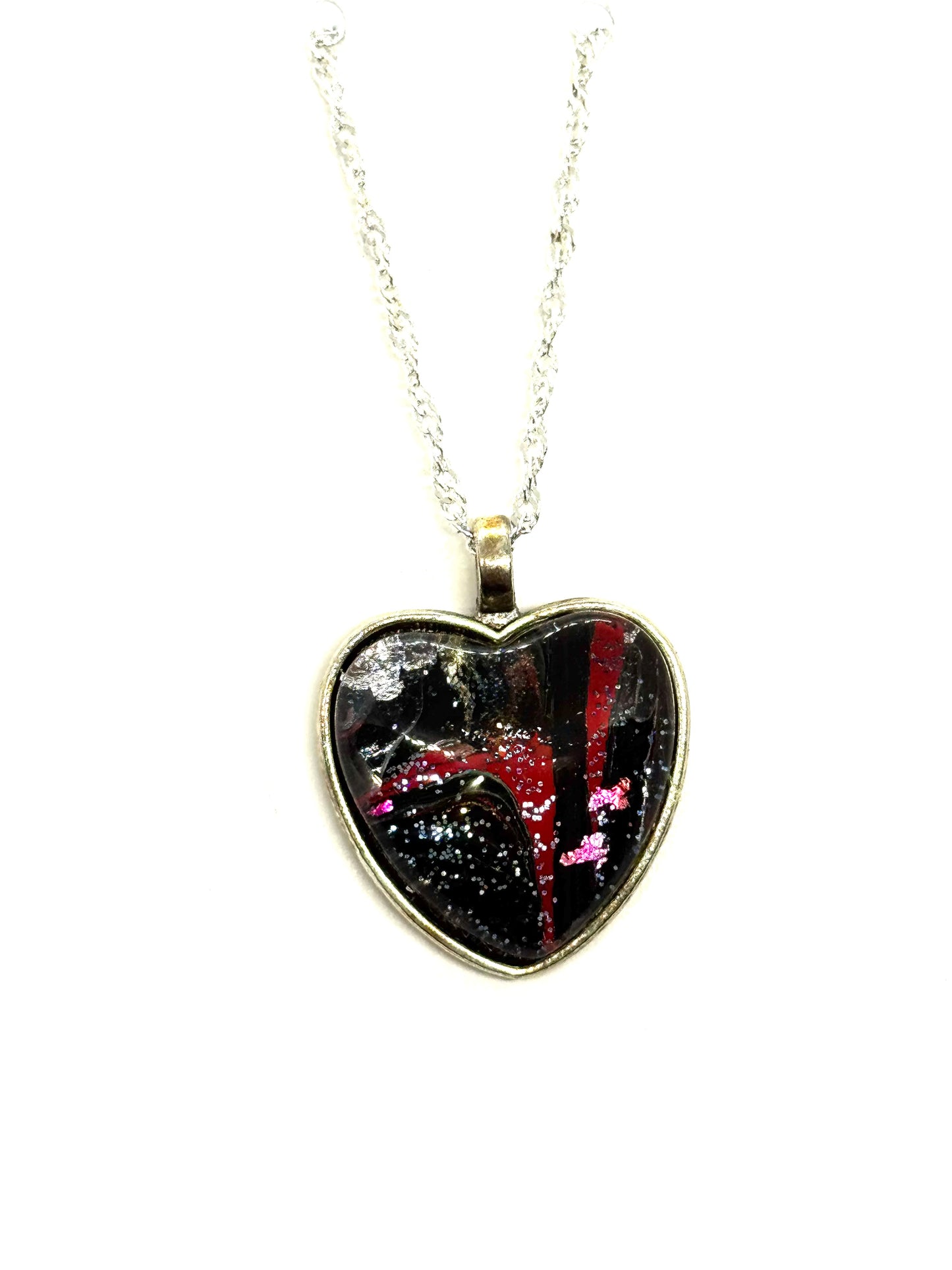 #30 Cracked Chaos Heart Necklace