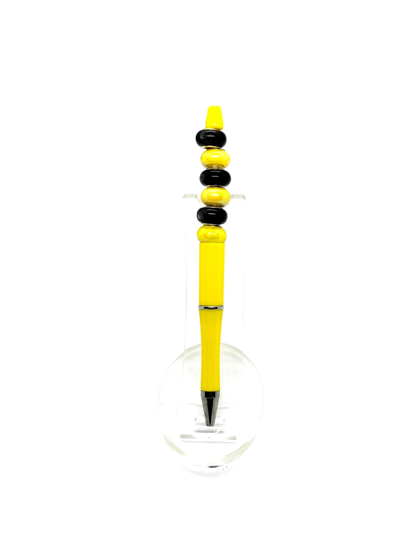 Black & Yellow Beaded Pen