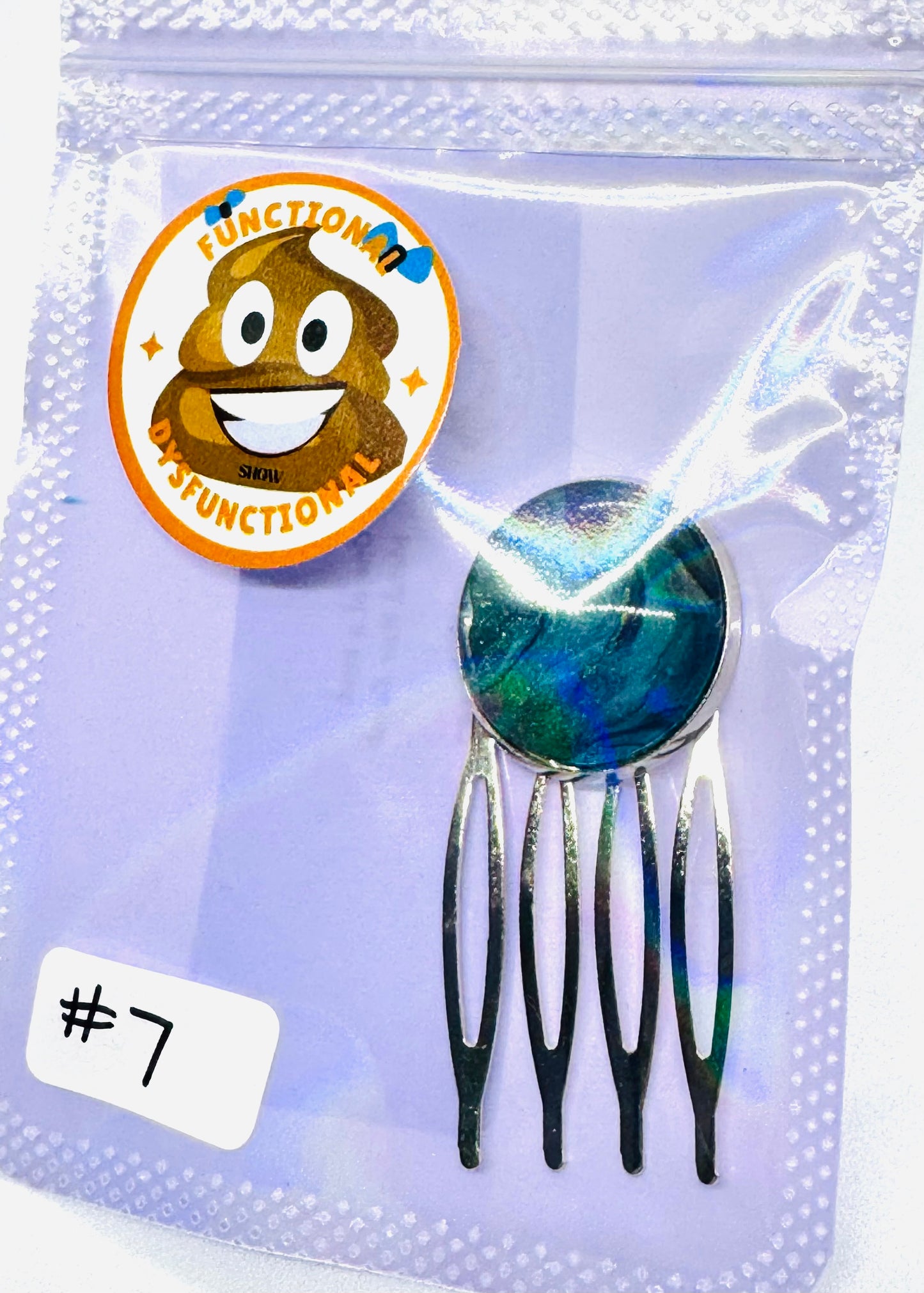 #7 Calm Outside Chaos Inside Hair Comb