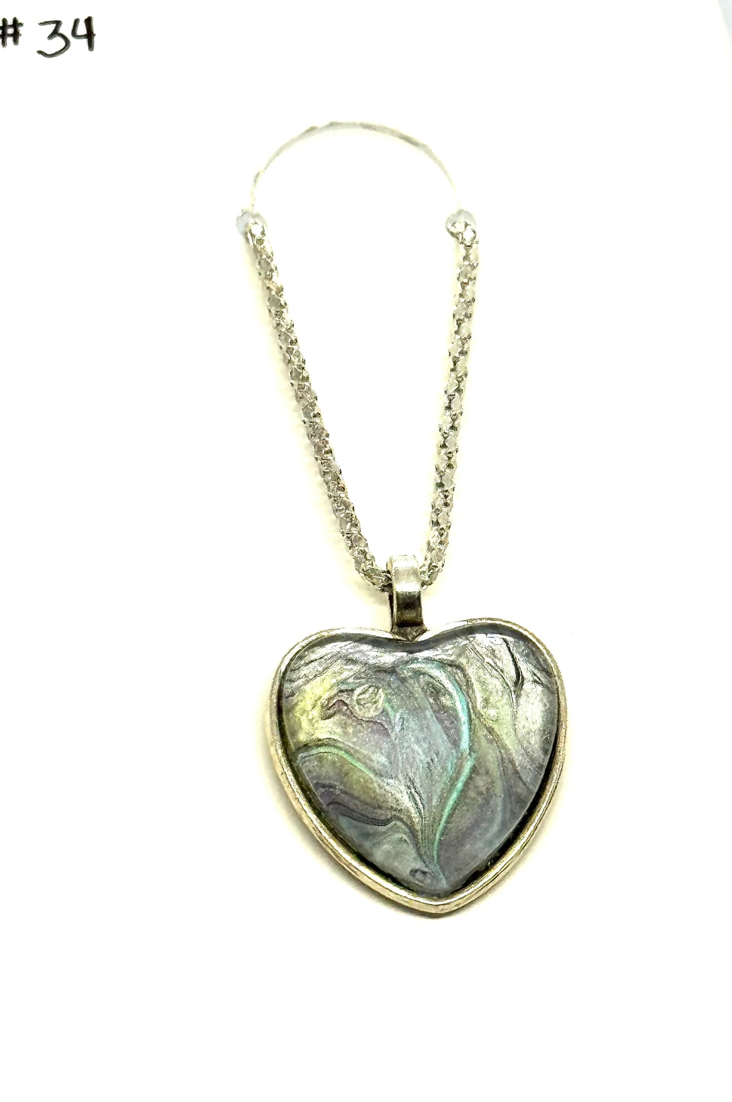 #34 Ghosted Feelings Heart Necklace
