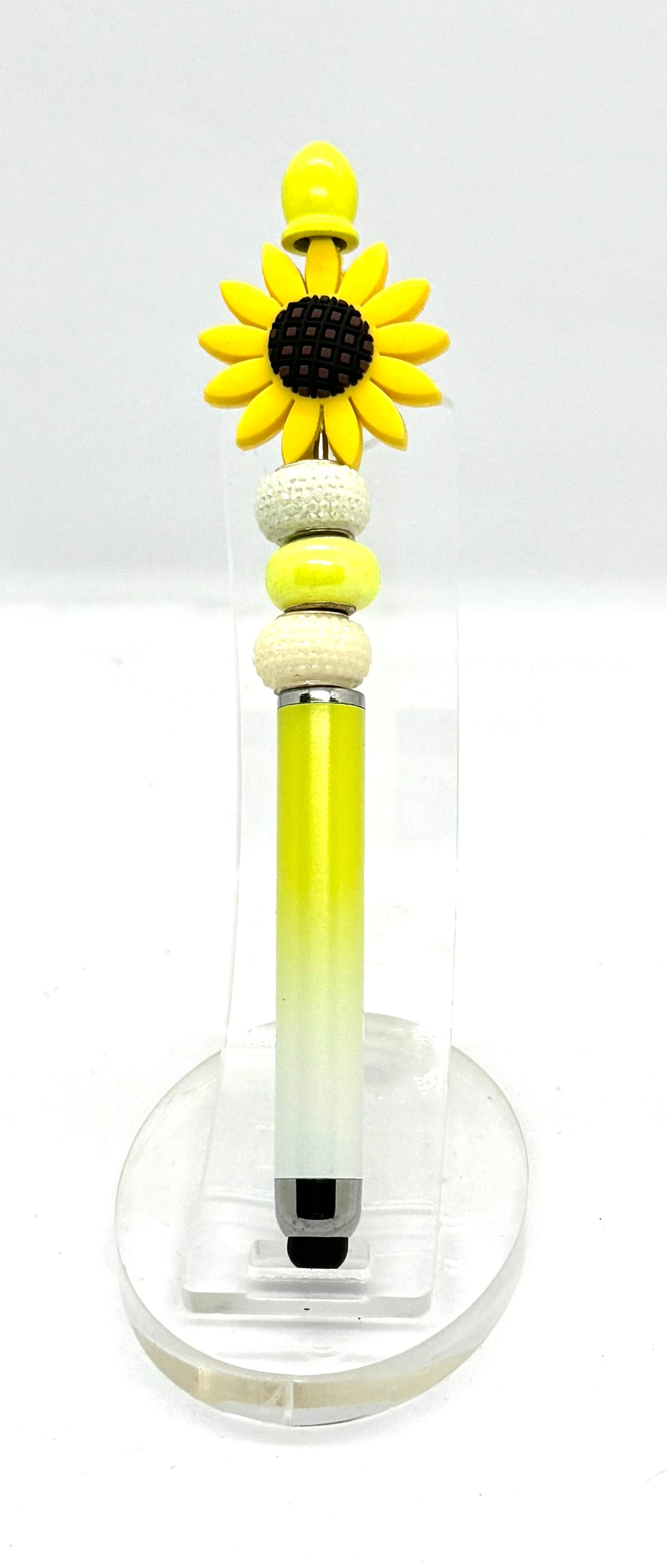 A Little Ray of Unhinged Sunshine | Handmade Sunflower Stylus Pen