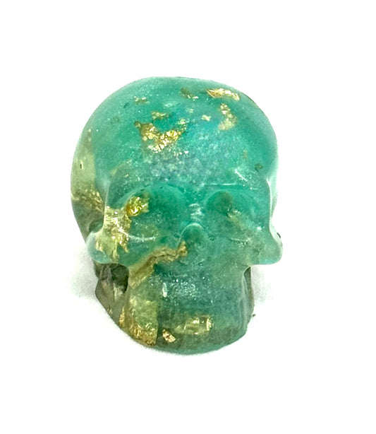 “Worth the Damage” Skull – Toxic Luxury Love Relic | Until Death Do Us Part Collection | Handmade Resin Gothic Decor