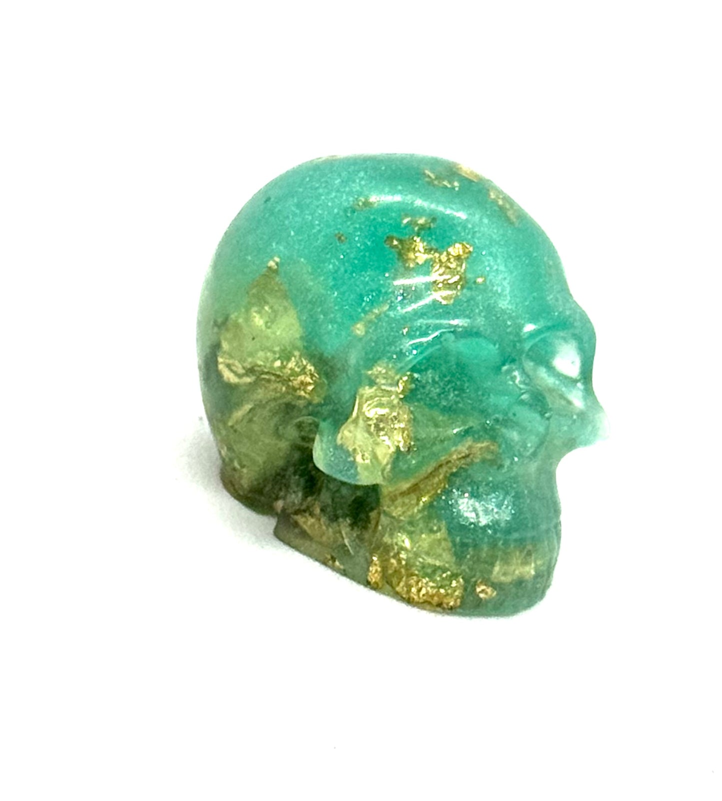 “Worth the Damage” Skull – Toxic Luxury Love Relic | Until Death Do Us Part Collection | Handmade Resin Gothic Decor