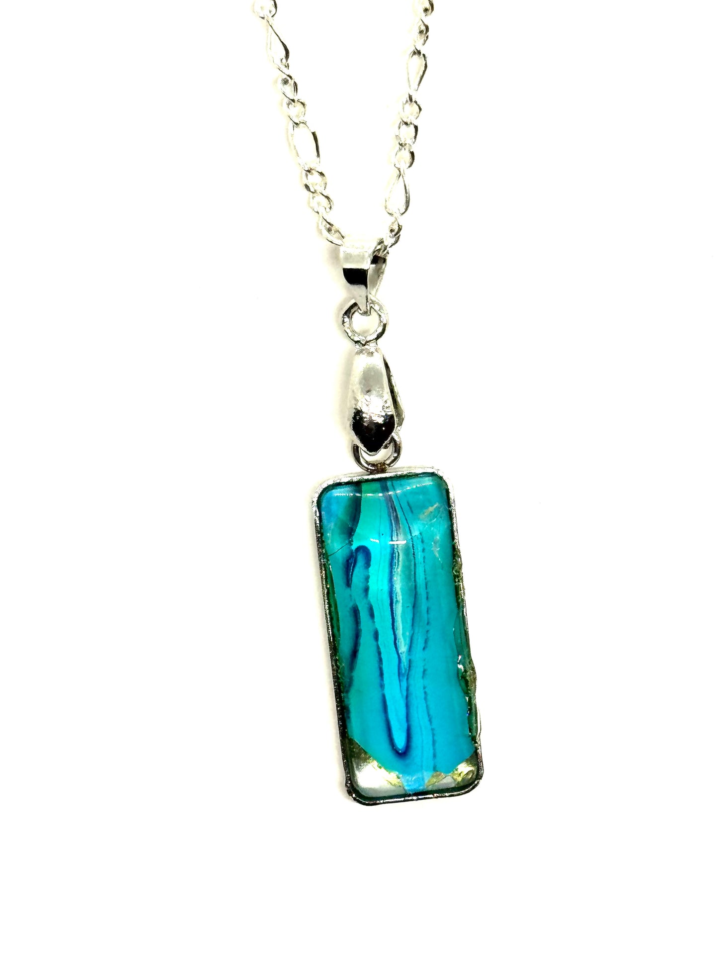 #35 Electric Calm Bar Necklace
