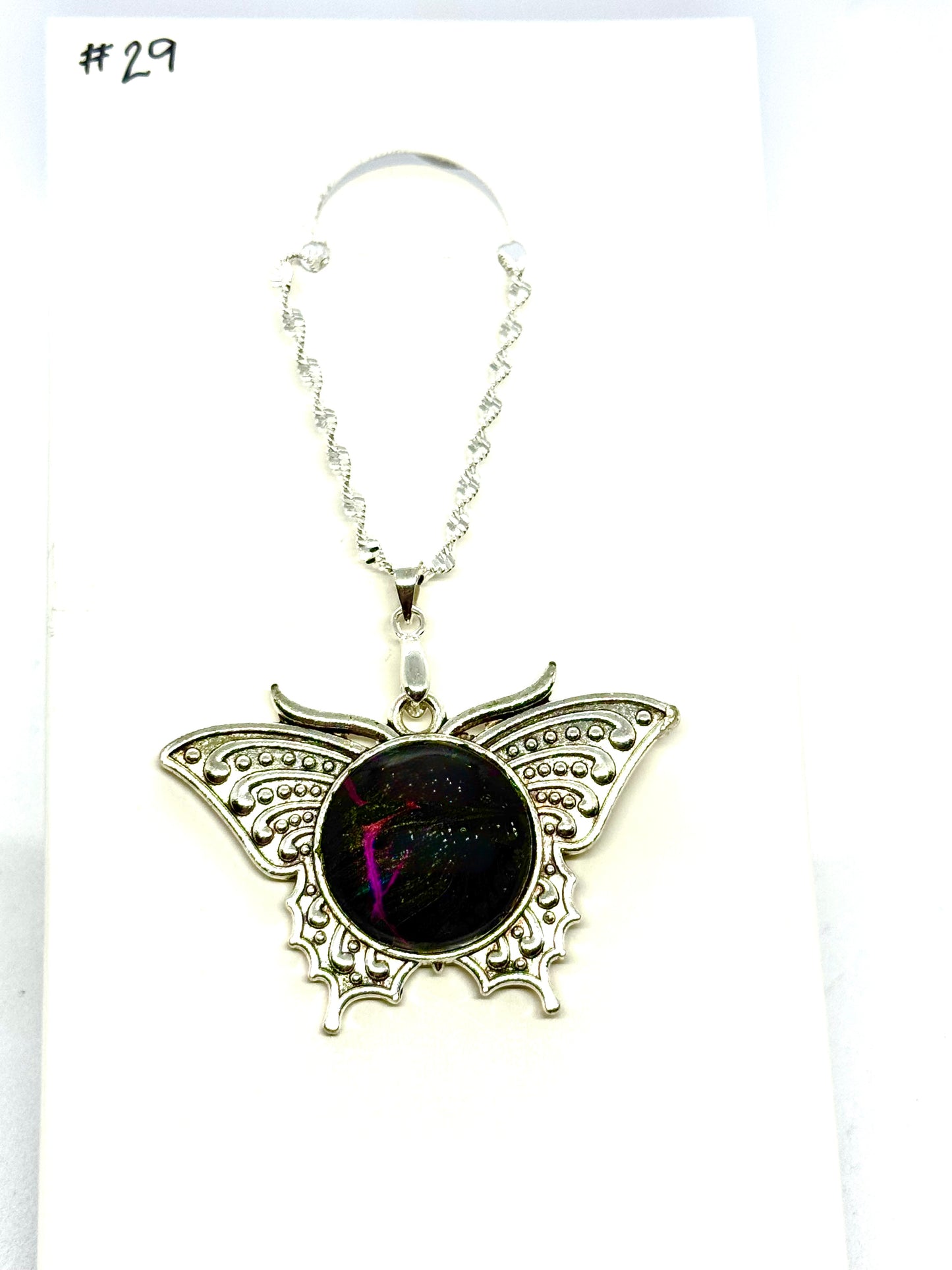 #29 Tectonic Mood Swing – Dark Winged Chaos Pendant Necklace | One-of-a-Kind FDSS Statement Jewelry