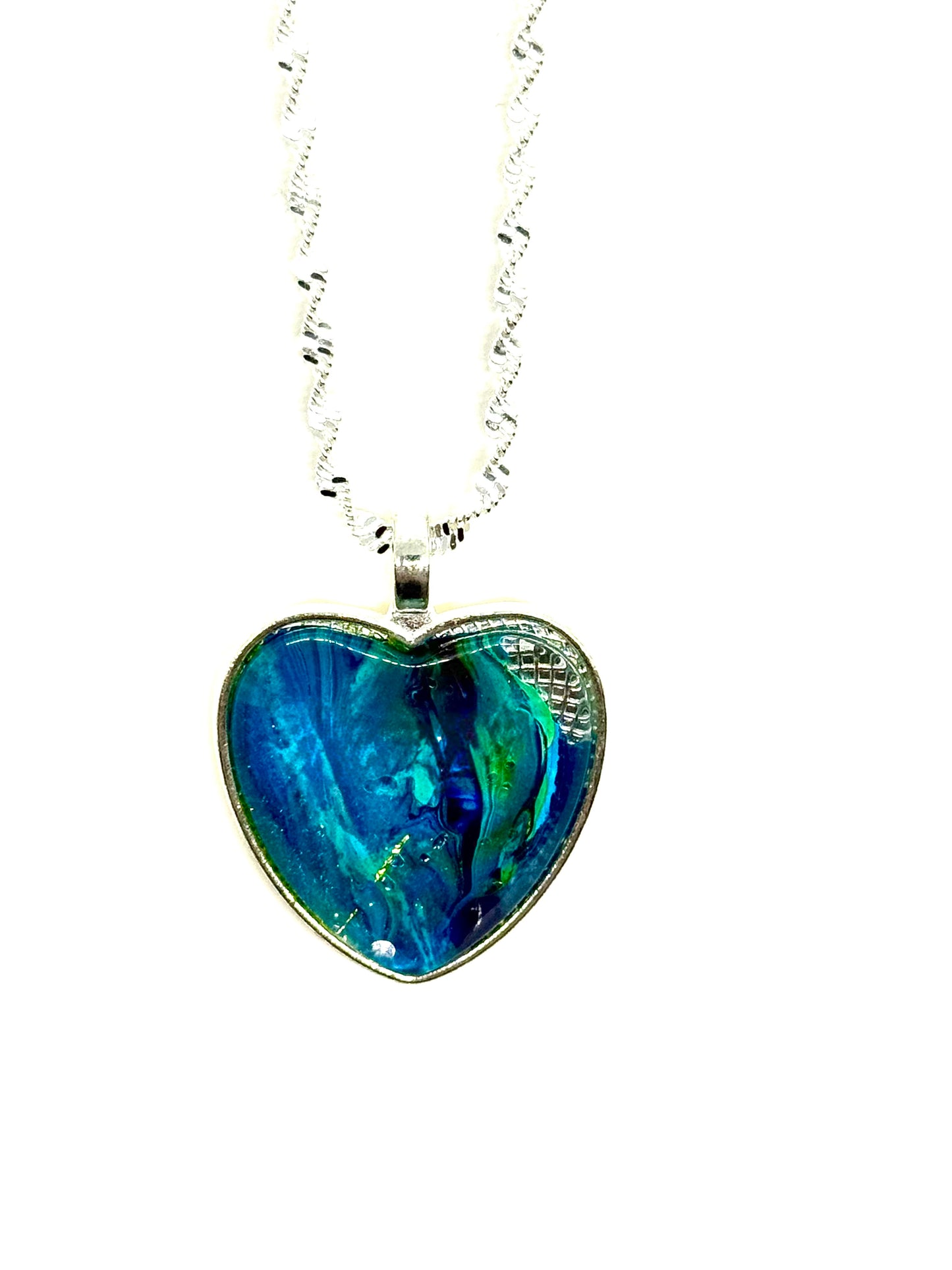 #28 Moody Ocean Heart Necklace – Emotionally Available (Sometimes)