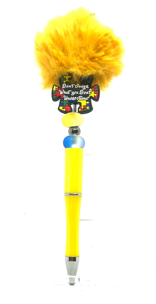 Autism Fuzzy Ink Pen