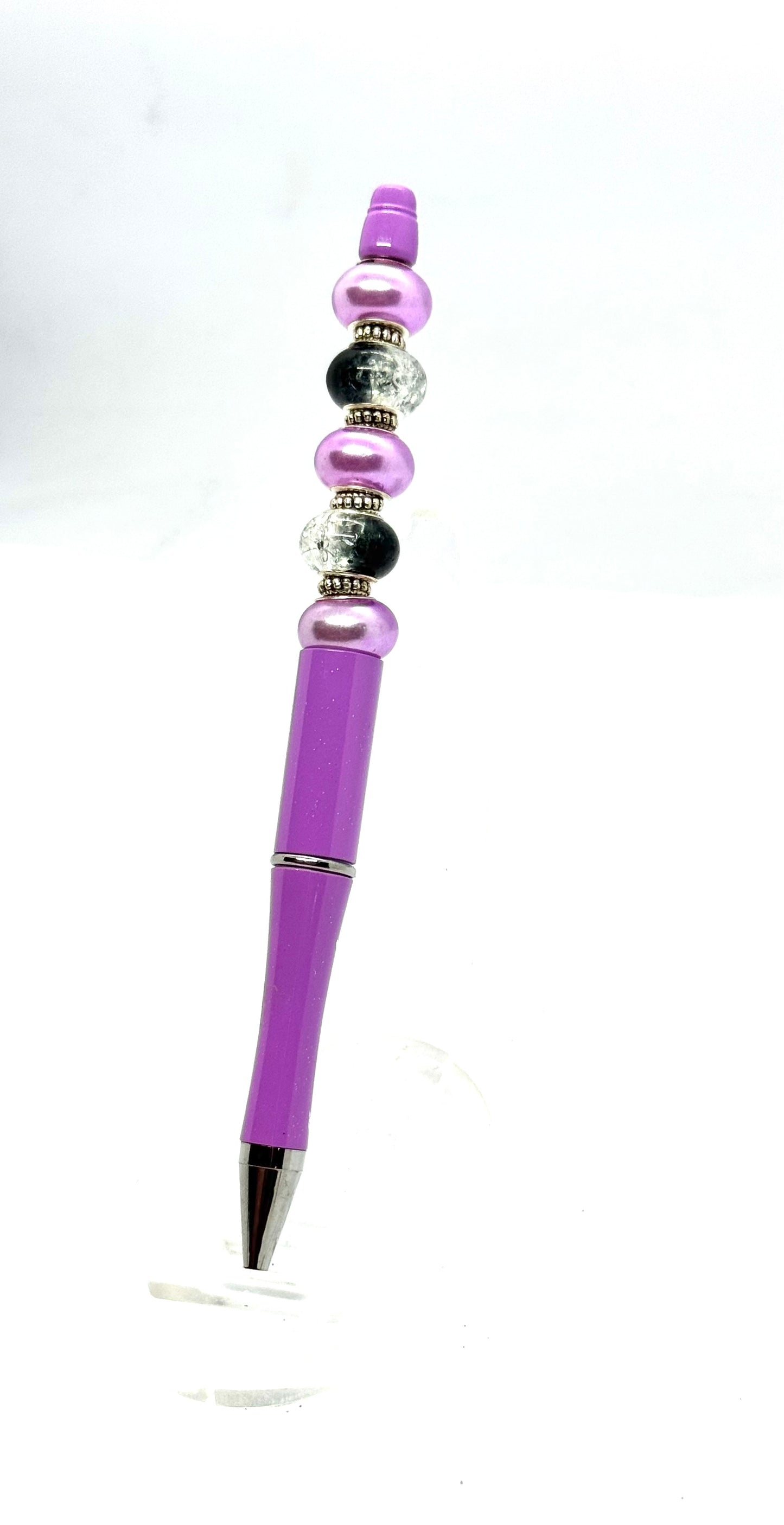 Purple Beaded Pen