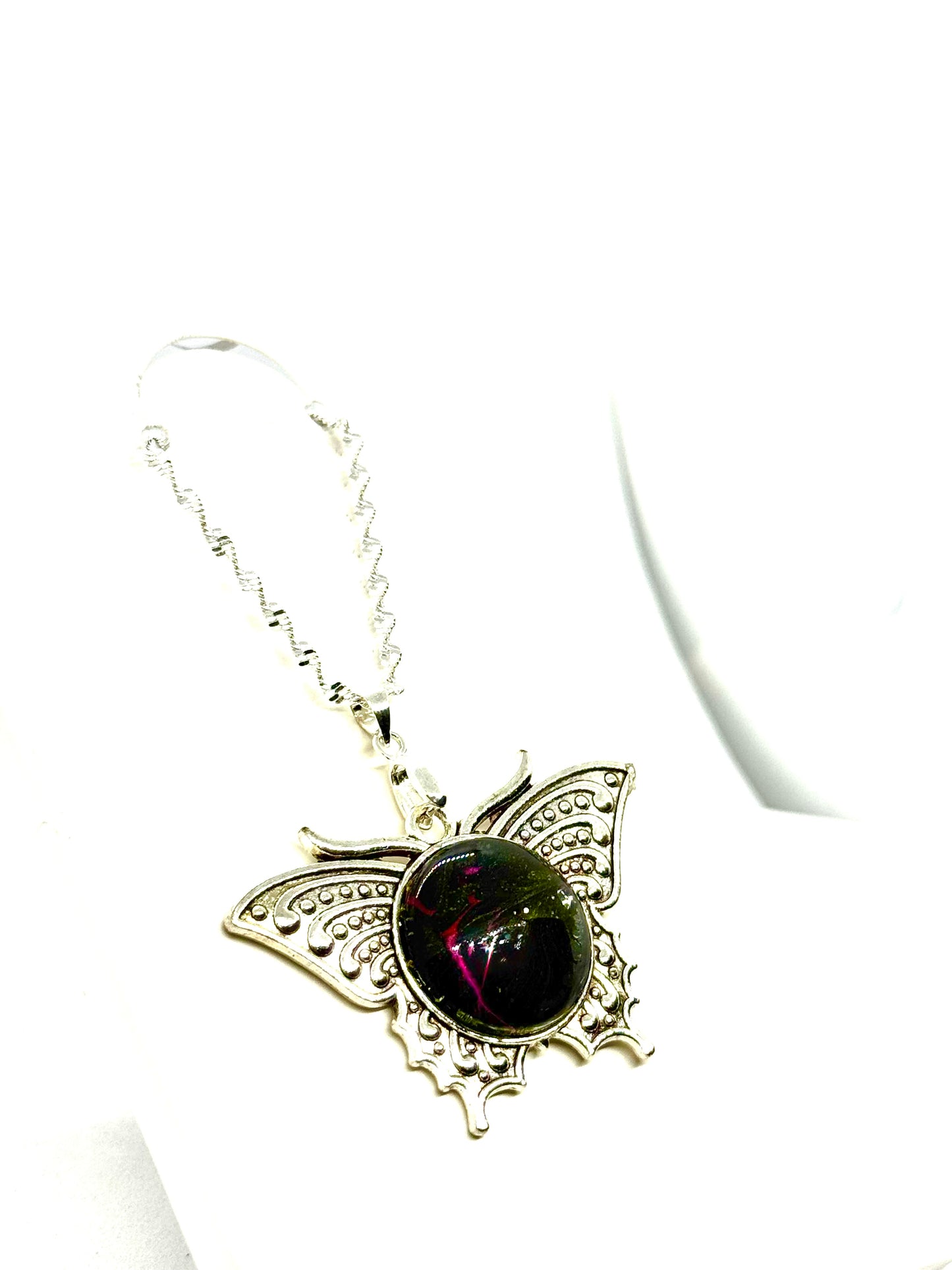 #29 Tectonic Mood Swing – Dark Winged Chaos Pendant Necklace | One-of-a-Kind FDSS Statement Jewelry