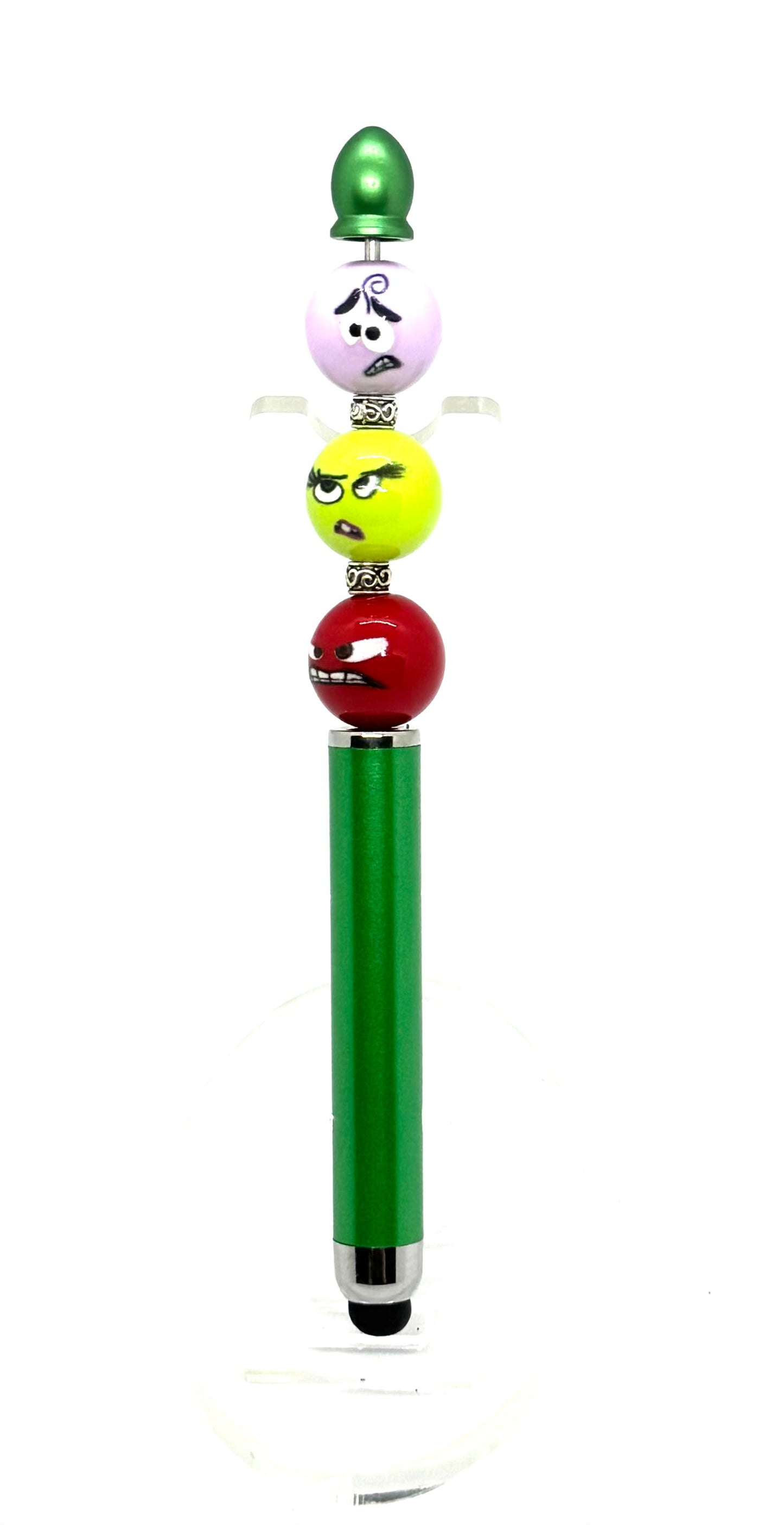 My Emotions Have Their Own Staff Meeting | Handmade Mood Swing Beaded Stylus Pen
