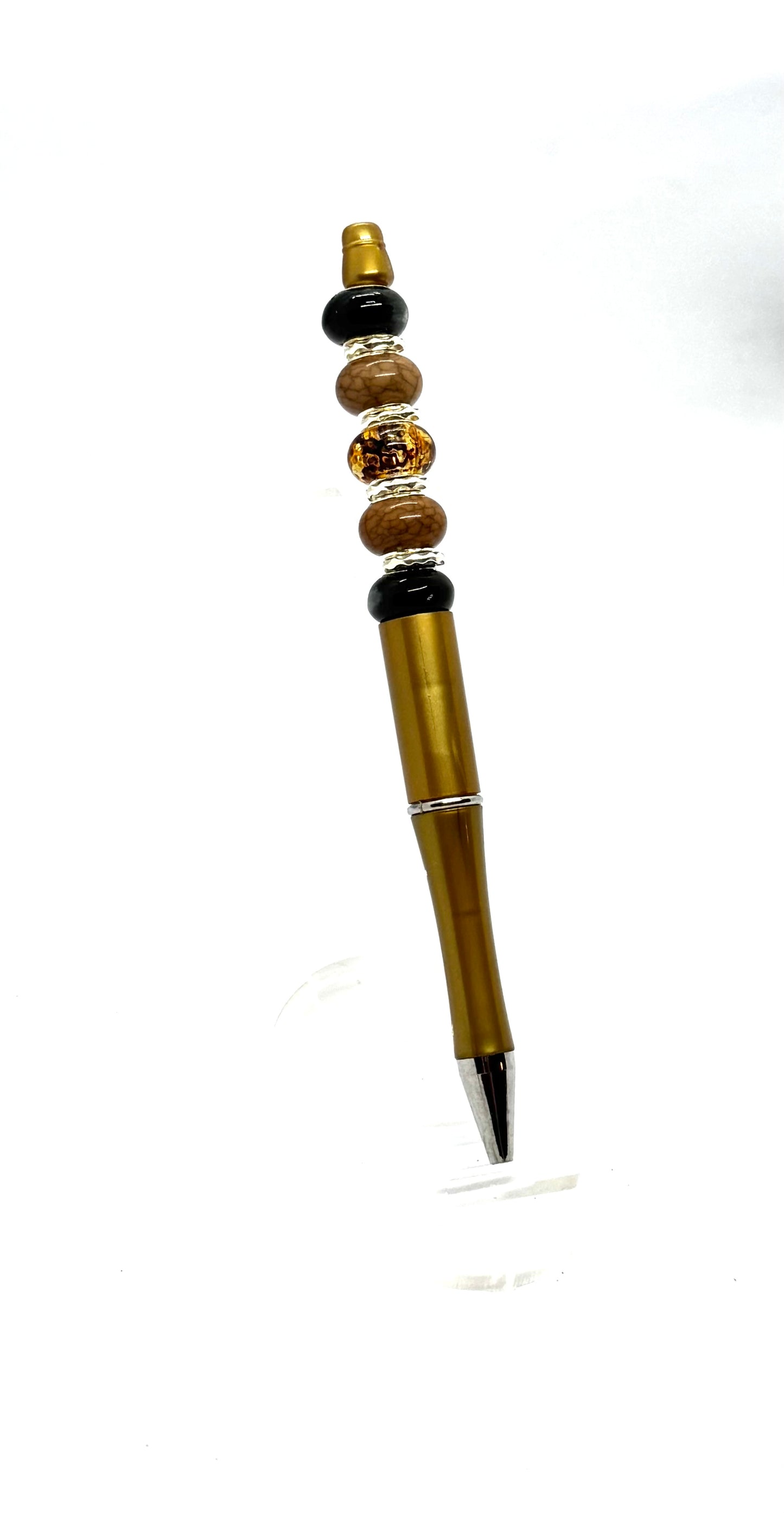 Brown Beaded Pen