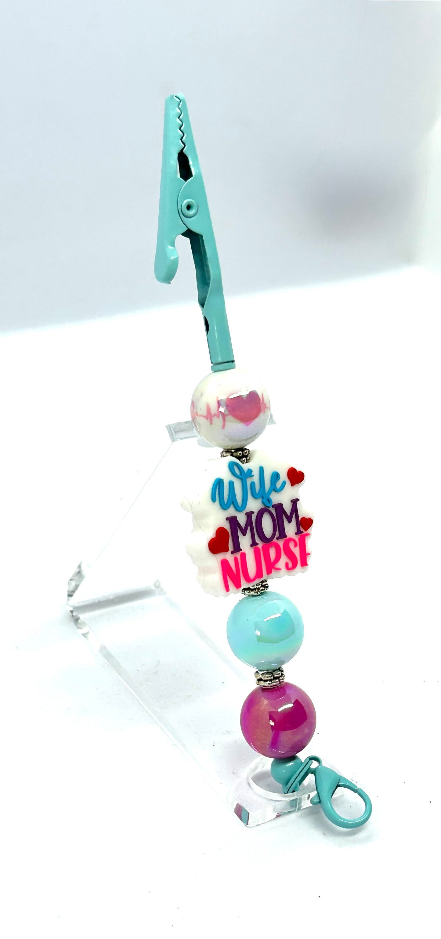 Wife. Mom. Nurse… and Somehow Still the Calm One | Handmade Beaded Roach Clip