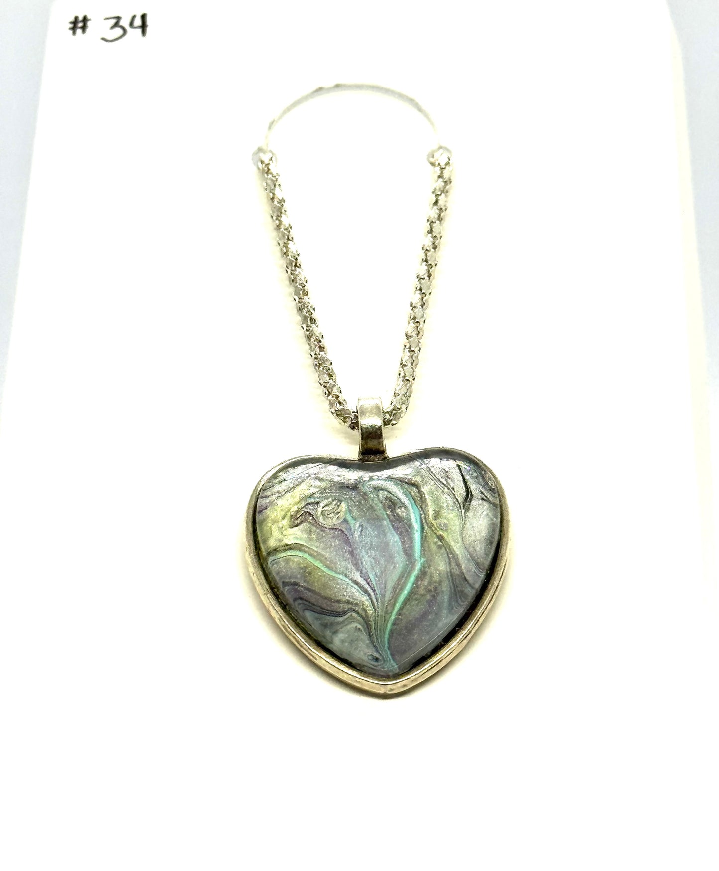 #34 Ghosted Feelings Heart Necklace