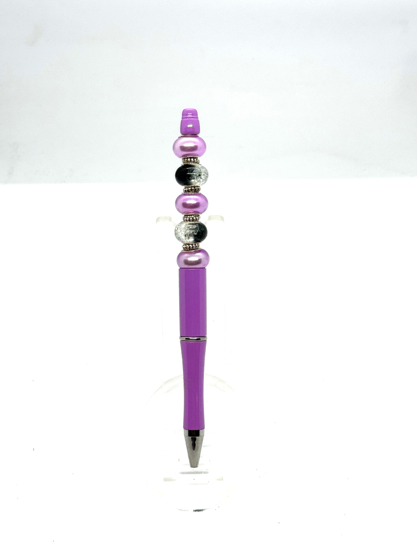 Purple Beaded Pen