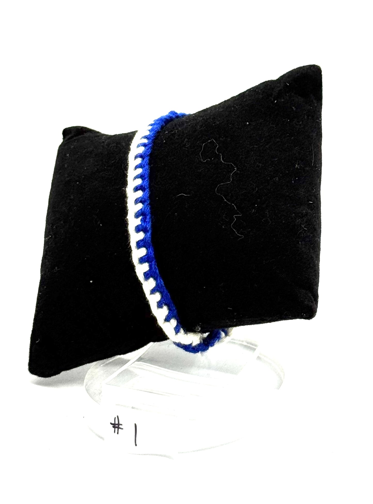 #1 “Not Your Basic Bracelet 😏 | Handmade Blue + White Braided Bracelet | Minimal Chaos Wrist Candy | One-of-a-Kind FDSS Handmade Jewelry”