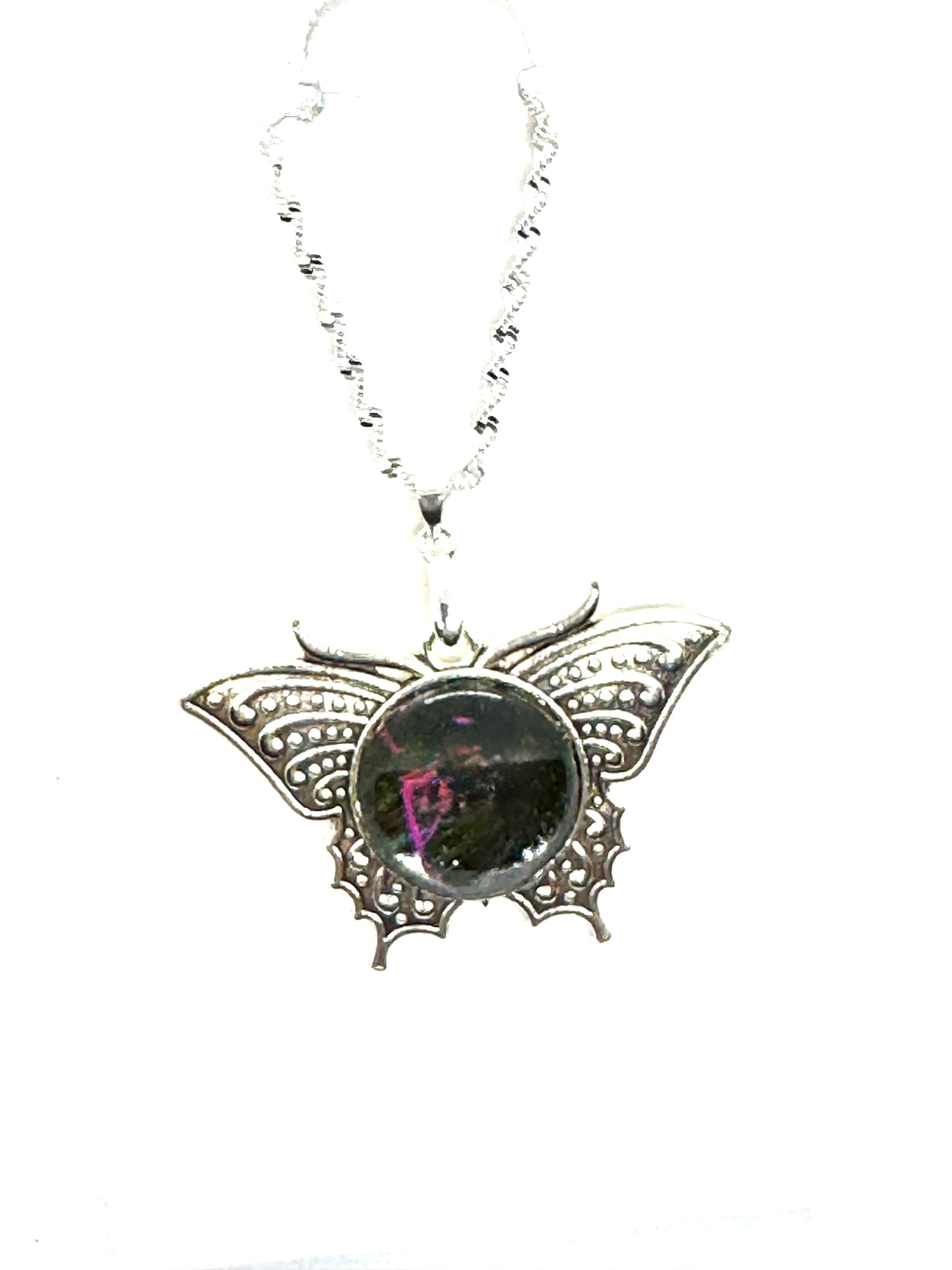 #29 Tectonic Mood Swing – Dark Winged Chaos Pendant Necklace | One-of-a-Kind FDSS Statement Jewelry