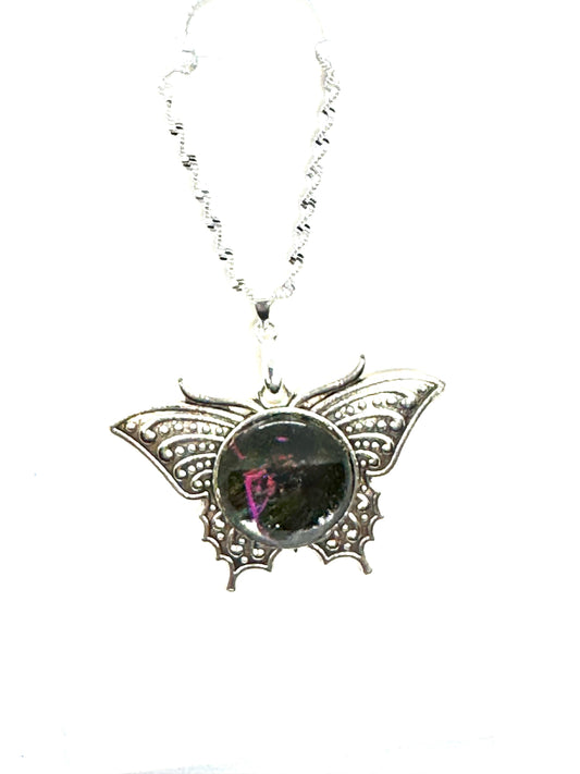 #29 Tectonic Mood Swing – Dark Winged Chaos Pendant Necklace | One-of-a-Kind FDSS Statement Jewelry