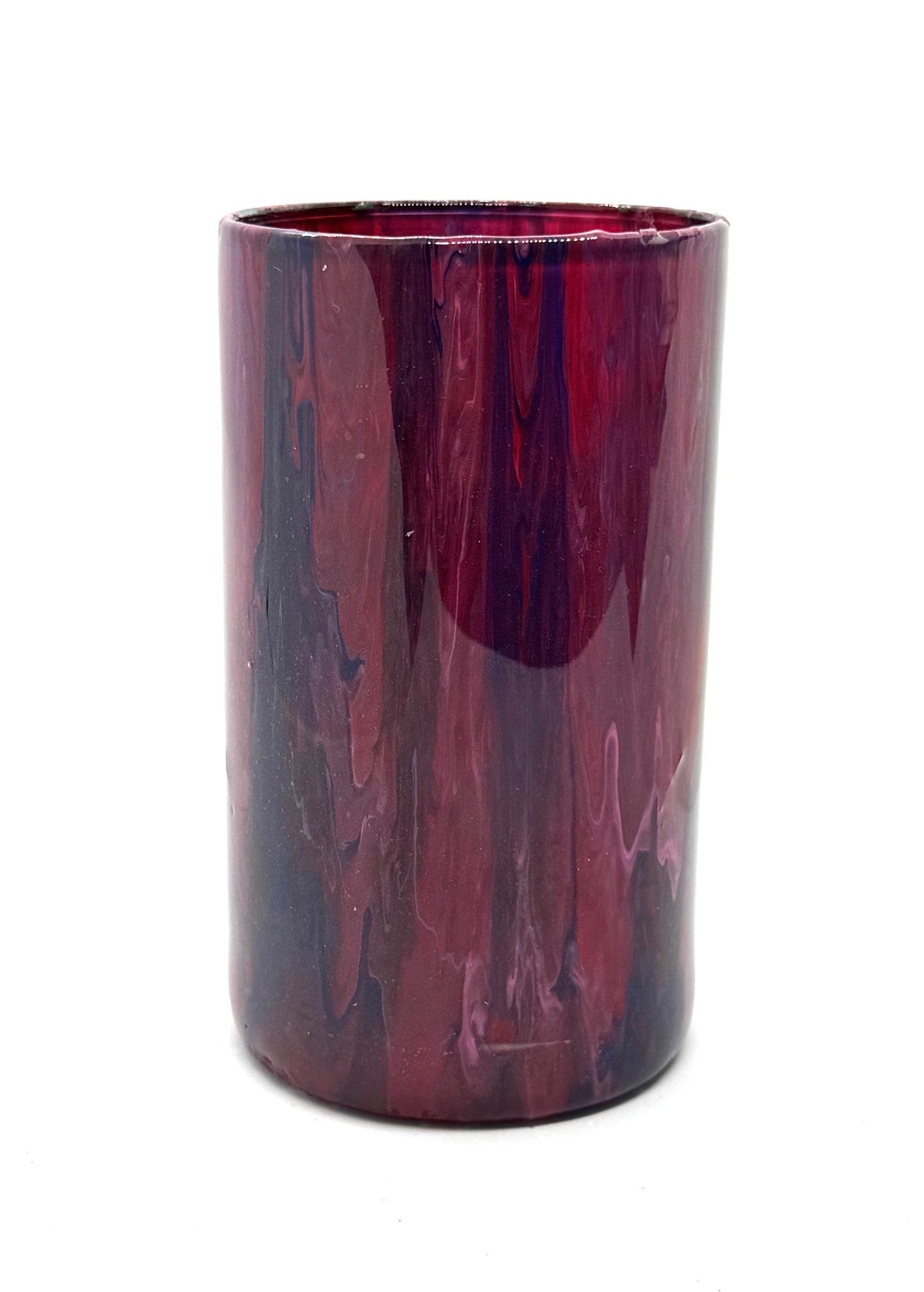 Crimson Spill Vase
