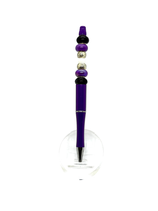 Purple Beaded Pen