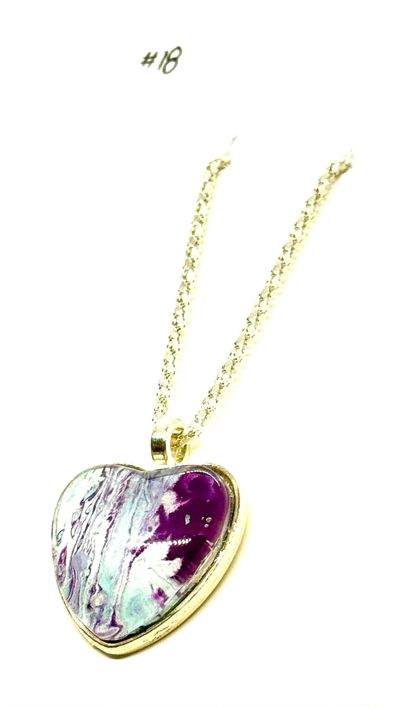 #18 Sweet but Suspicious – Heart Resin Pendant Necklace | FDSS Original