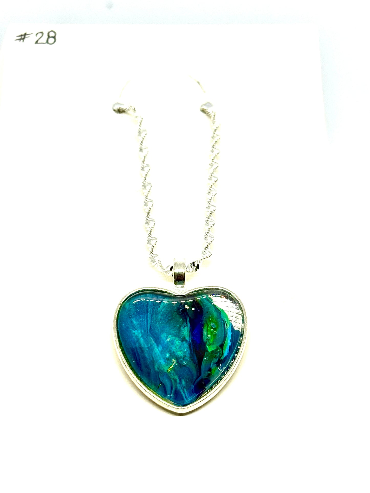 #28 Moody Ocean Heart Necklace – Emotionally Available (Sometimes)