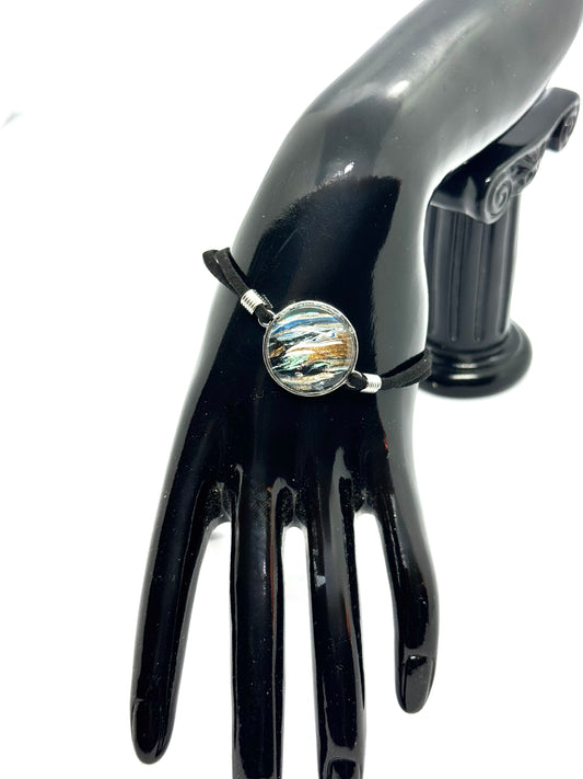 Ocean Had a Midlife Crisis Leather Bracelet