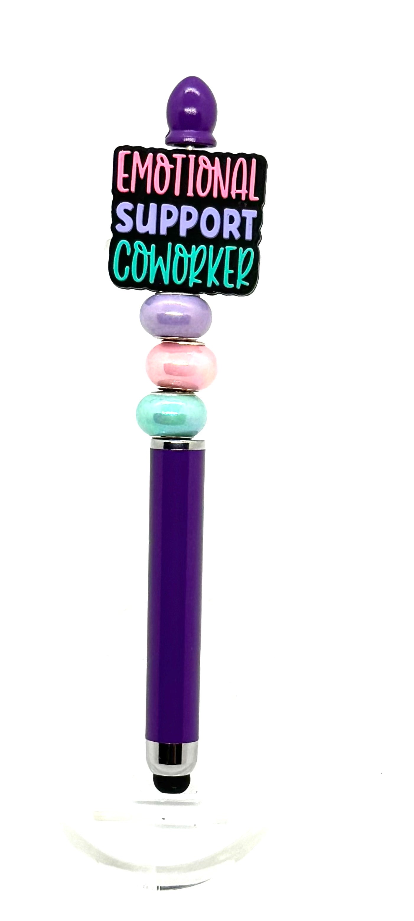 Office Therapist… Without the License | Handmade Emotional Support Coworker Stylus Pen