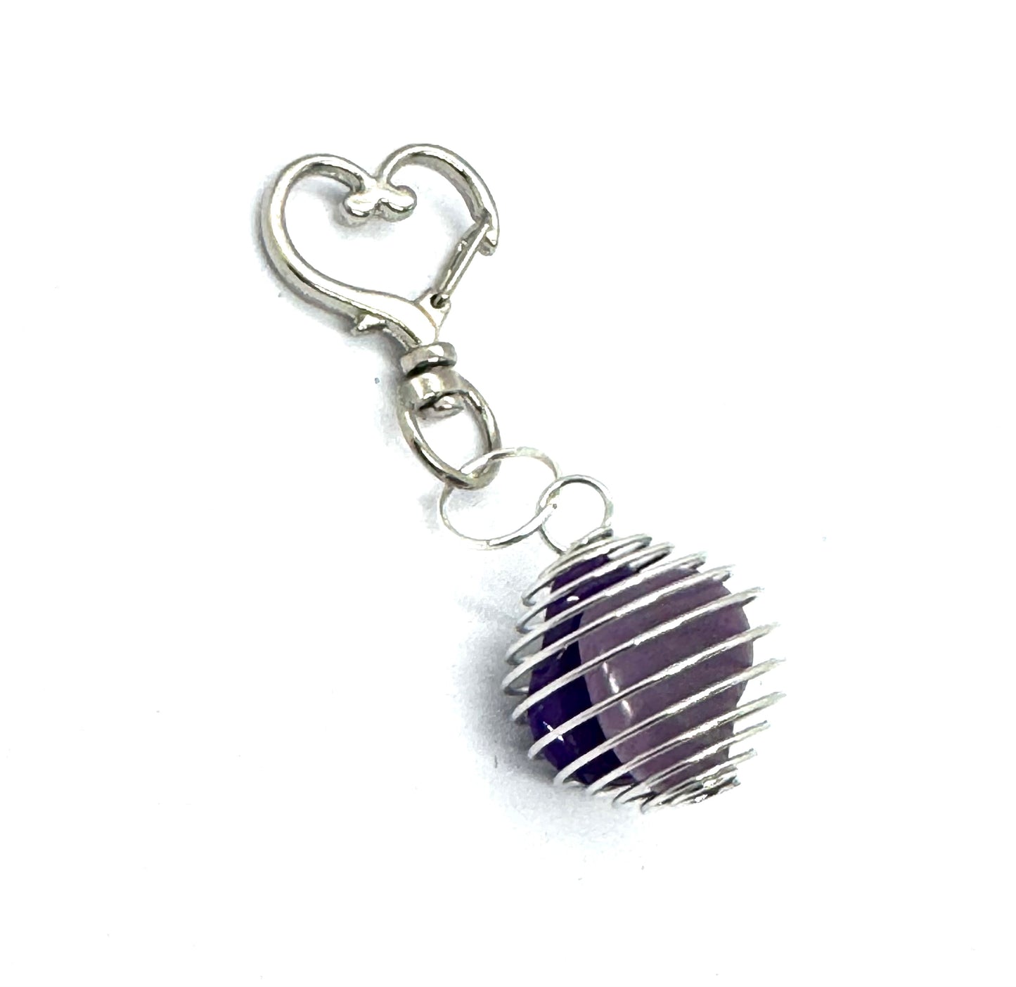 Amethyst Serenity | Handmade Genuine Amethyst Gemstone Charm n