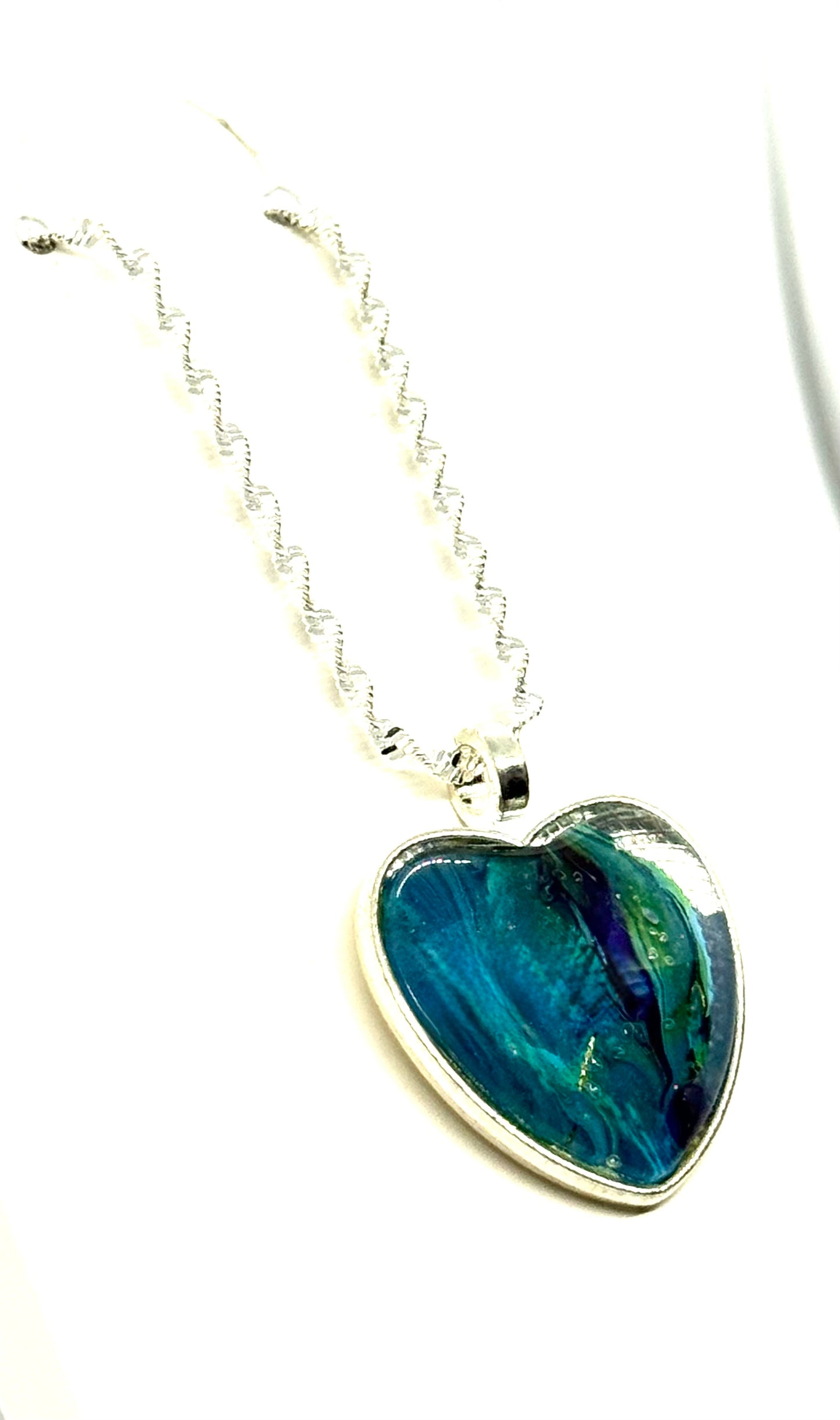 #28 Moody Ocean Heart Necklace – Emotionally Available (Sometimes)