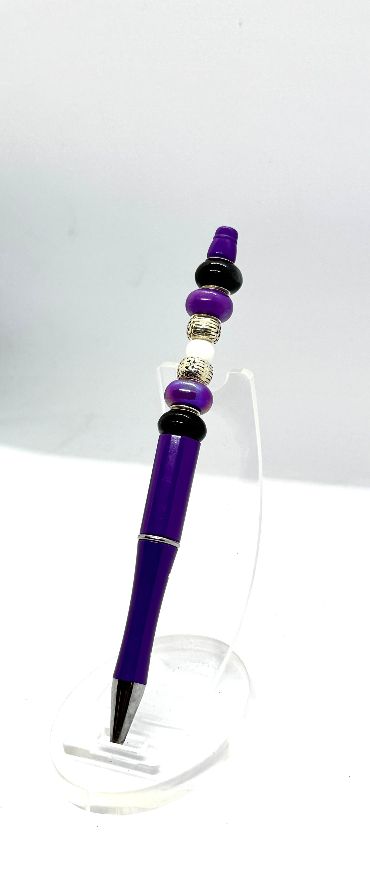 Purple Beaded Pen