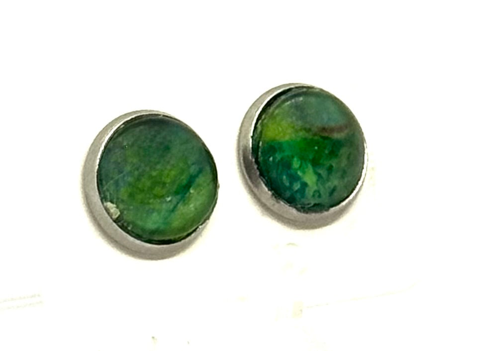 Mother Nature Called… She Wants Her Earrings Back | Handmade Emerald Forest Stud Earrings