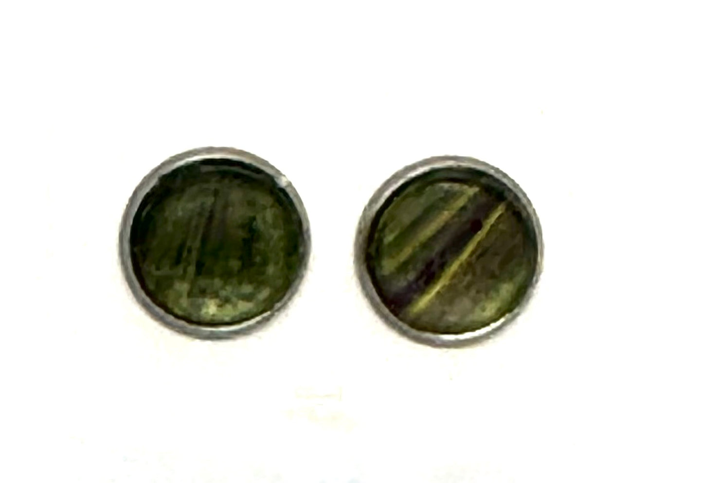 Moss Boss | Handmade Woodland Swirl Stud Earrings