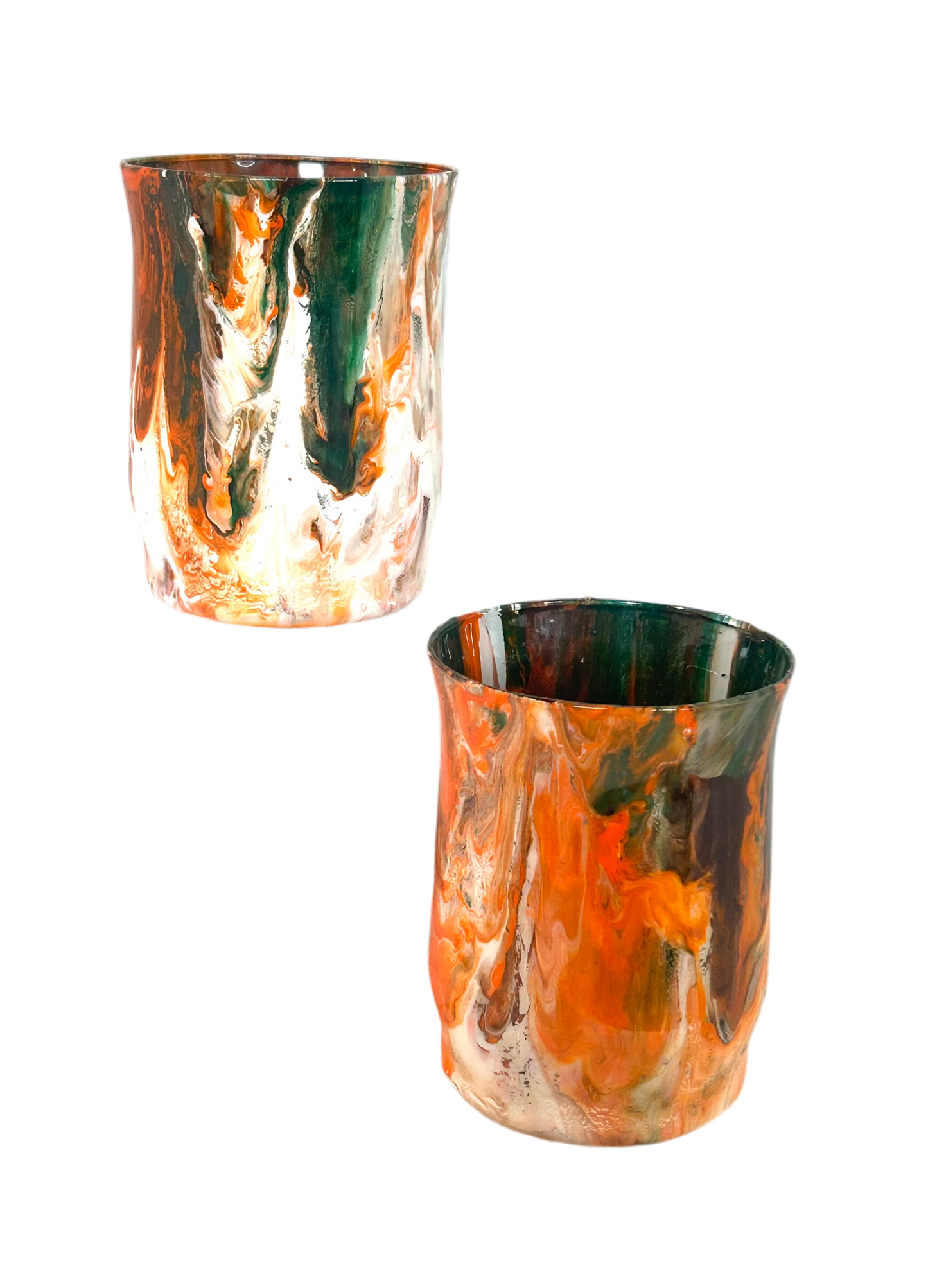 Painted & Sealed Drinking Glass Set