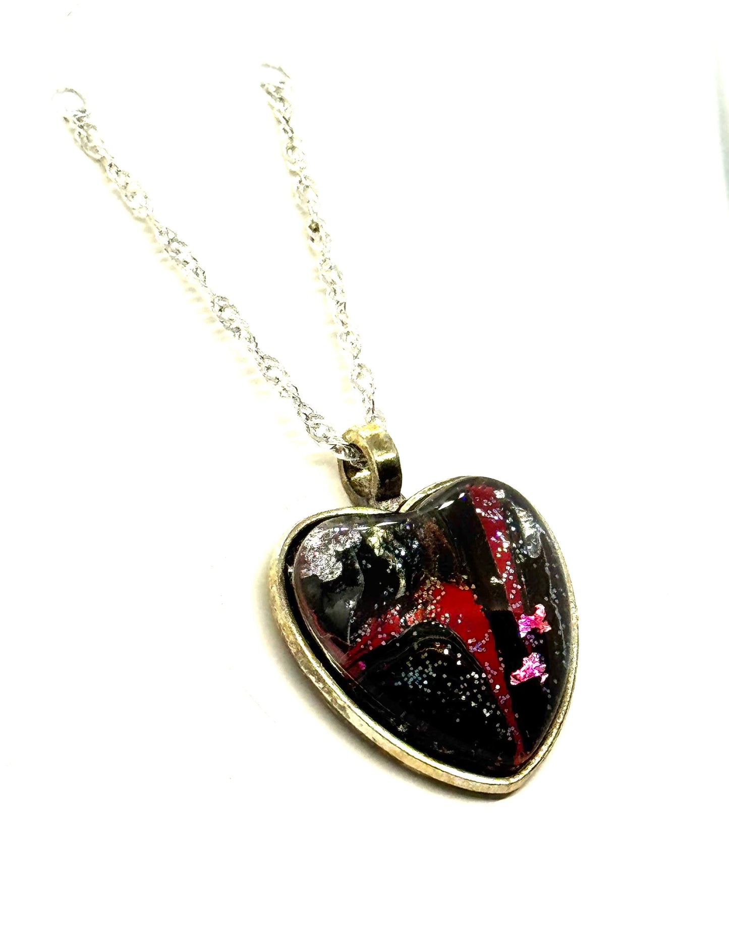 #30 Cracked Chaos Heart Necklace