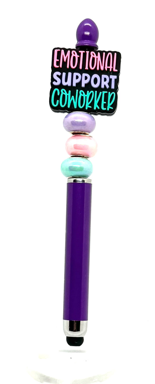 Office Therapist… Without the License | Handmade Emotional Support Coworker Stylus Pen