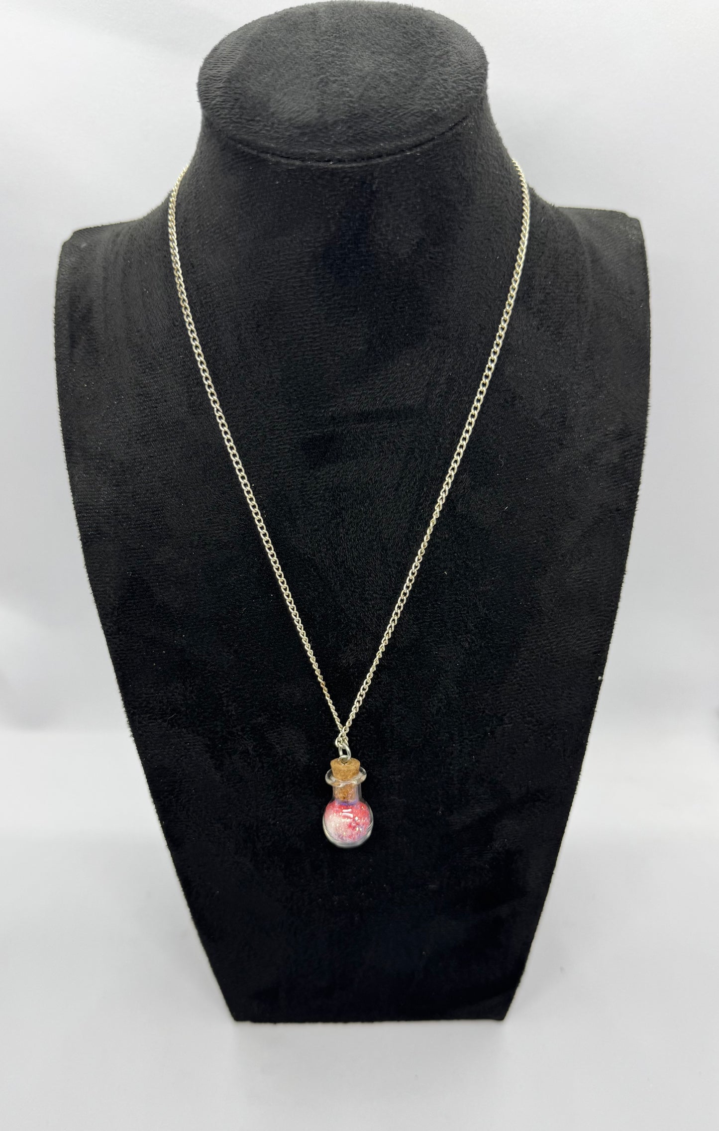 #5G “Red White & Unhinged Potion Bottle Necklace – Freedom Chaos Edition”