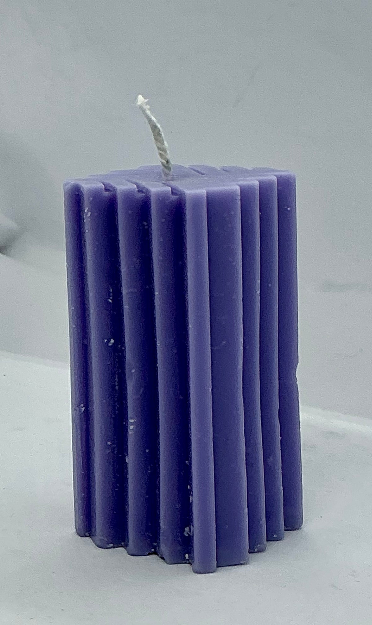 Lilac Pillar Candle — Pretty & Over Everybody