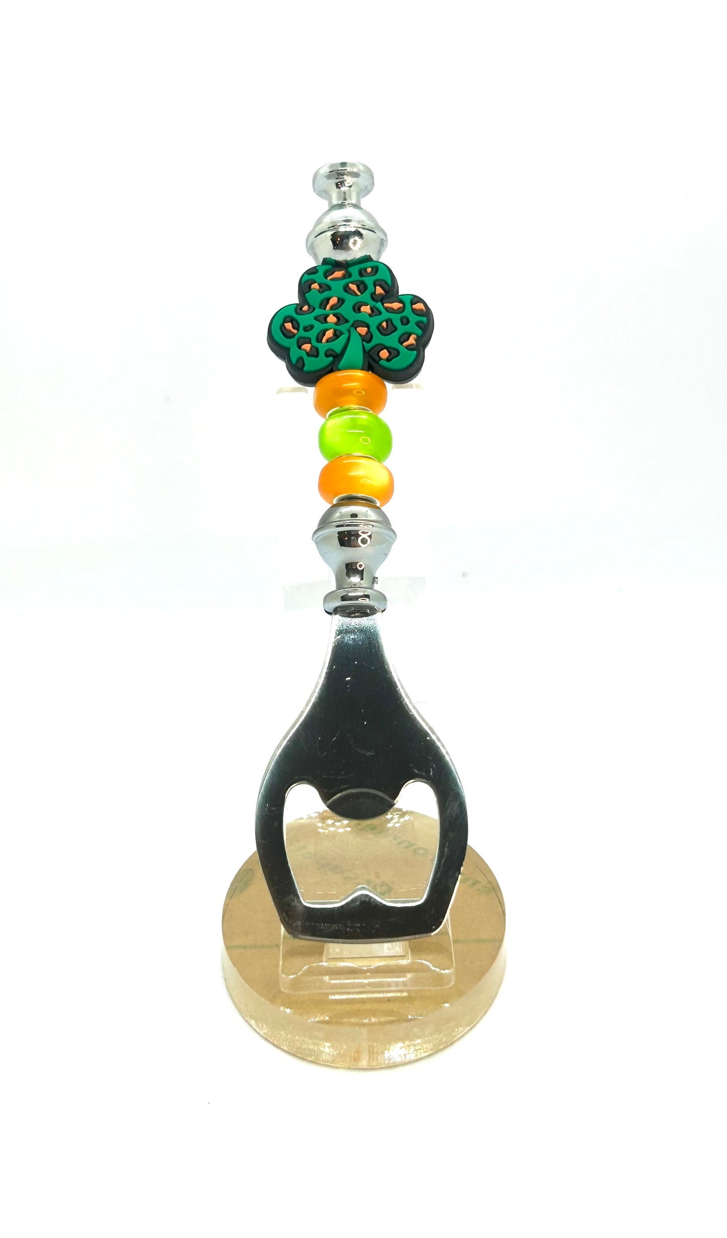 Clover Beaded Bottle Opener