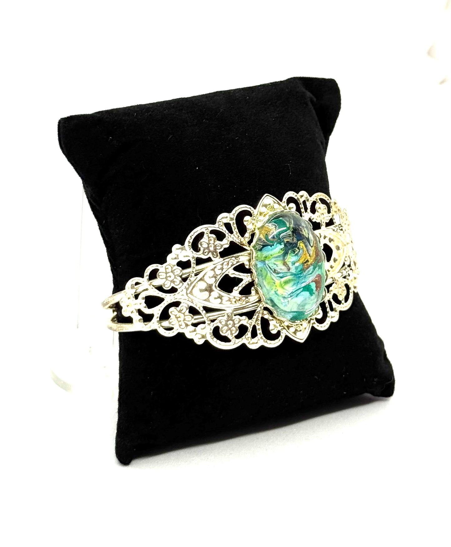 #1 “Forest Witch Energy Filigree Cuff – Pretty, Powerful, and Mildly Unhinged”