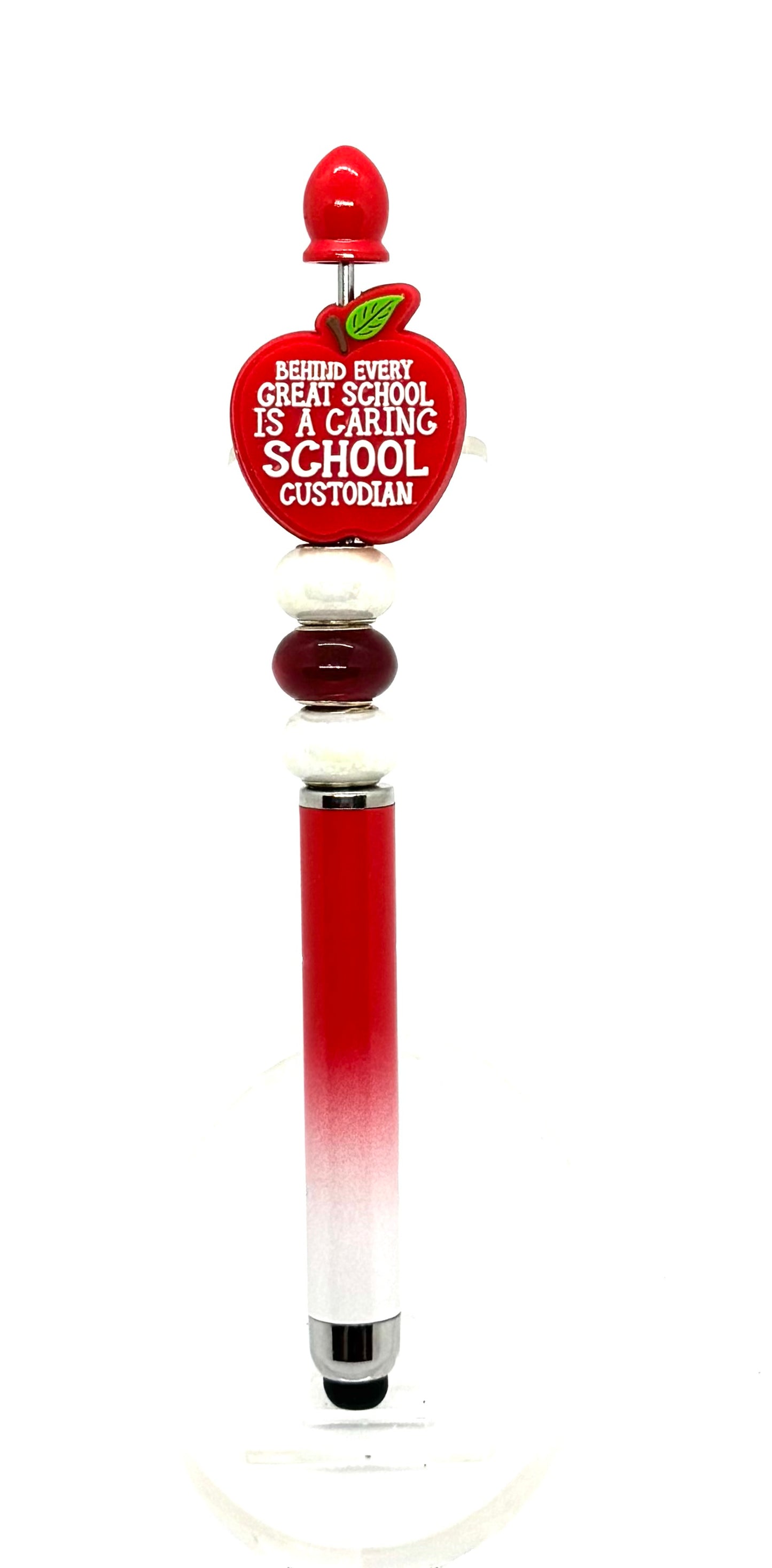 The Real MVP of the School | Handmade School Custodian Appreciation Stylus Pen