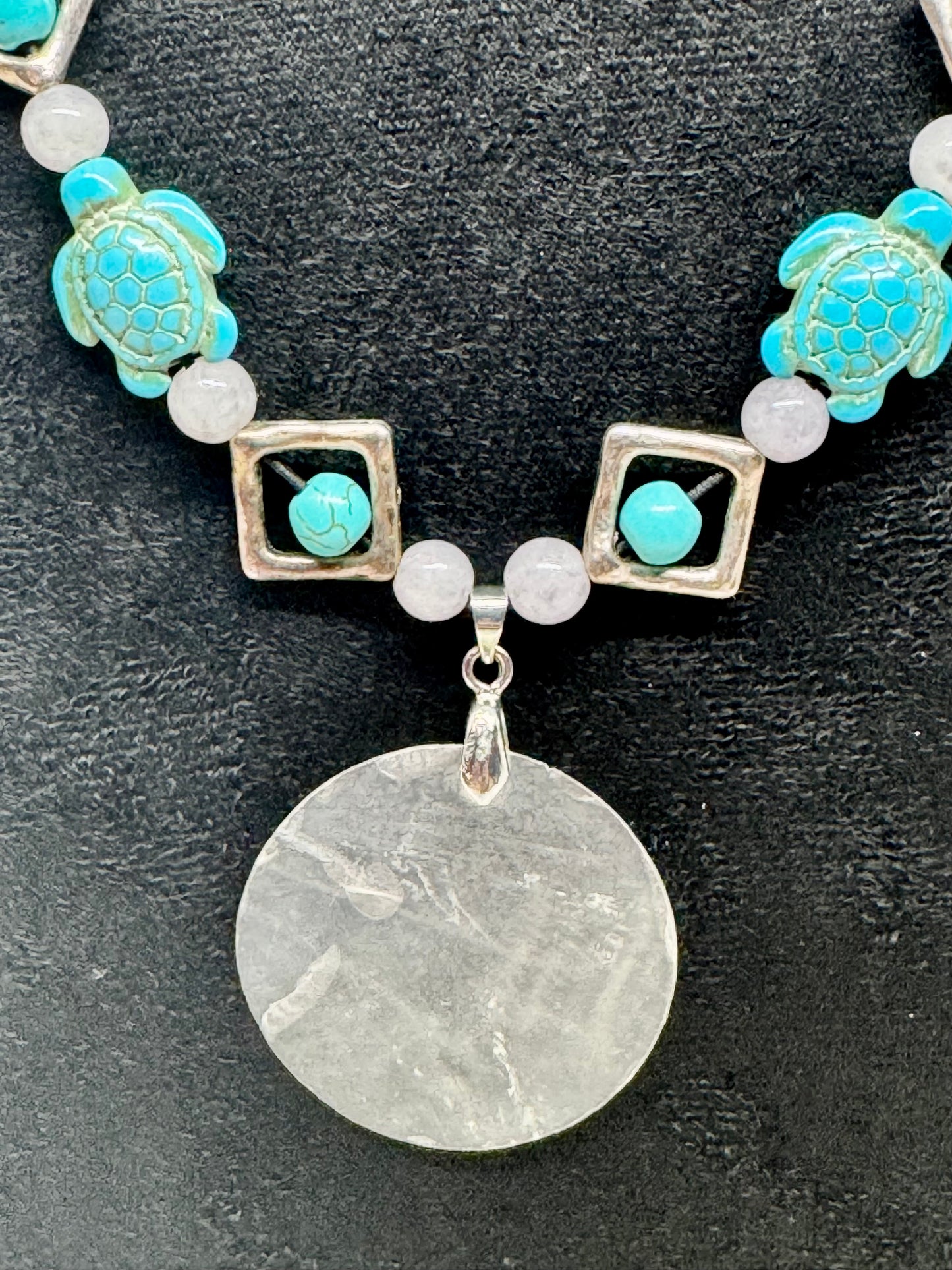 Turquoise Turtle Necklace & Bracelet Set