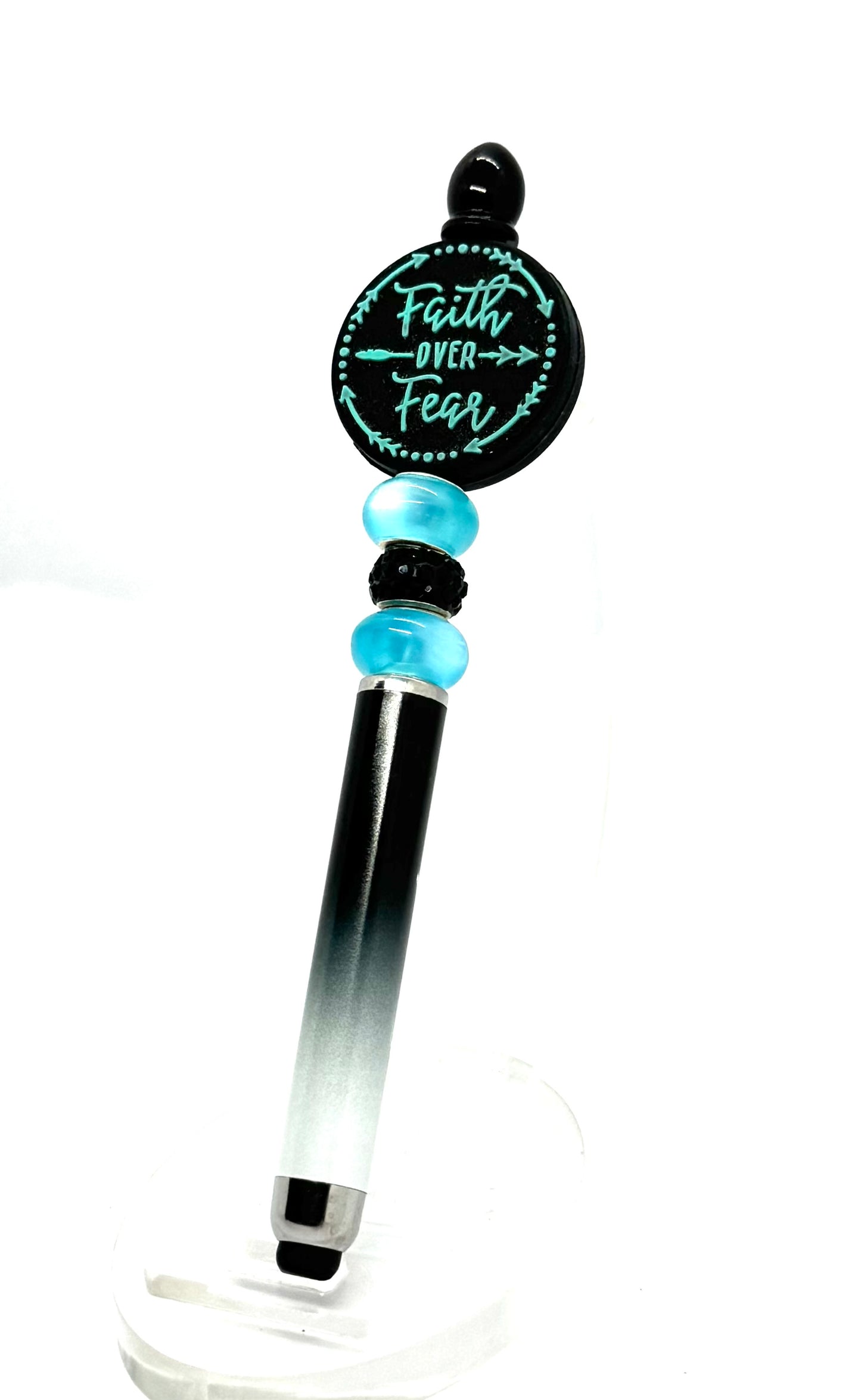 Faith Over Fear… Coffee Over Mondays | Handmade Faith Over Fear Stylus Pen